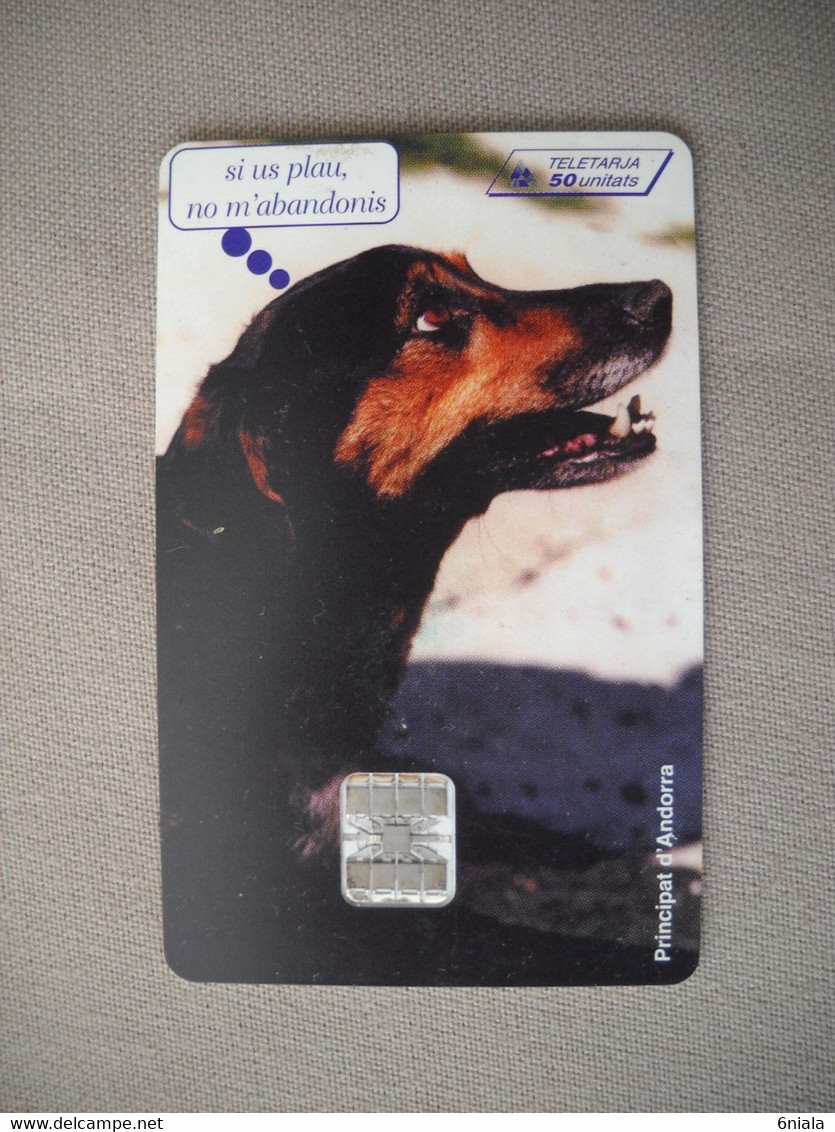 6976 Télécarte Collection  CHIEN   Principauté D' ANDORRE   ( Recto Verso)  Carte Téléphonique - Dogs