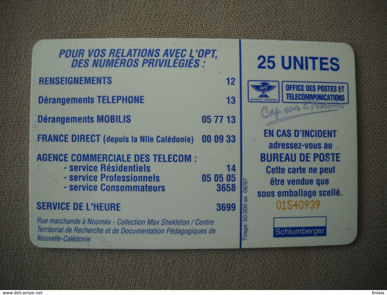 6996 Télécarte Collection NOUVELLE CALEDONIE   LIETARD PINELLI Vélos  Ancêtre  Voiture( Recto Verso)  Carte Téléphonique - Nuova Caledonia