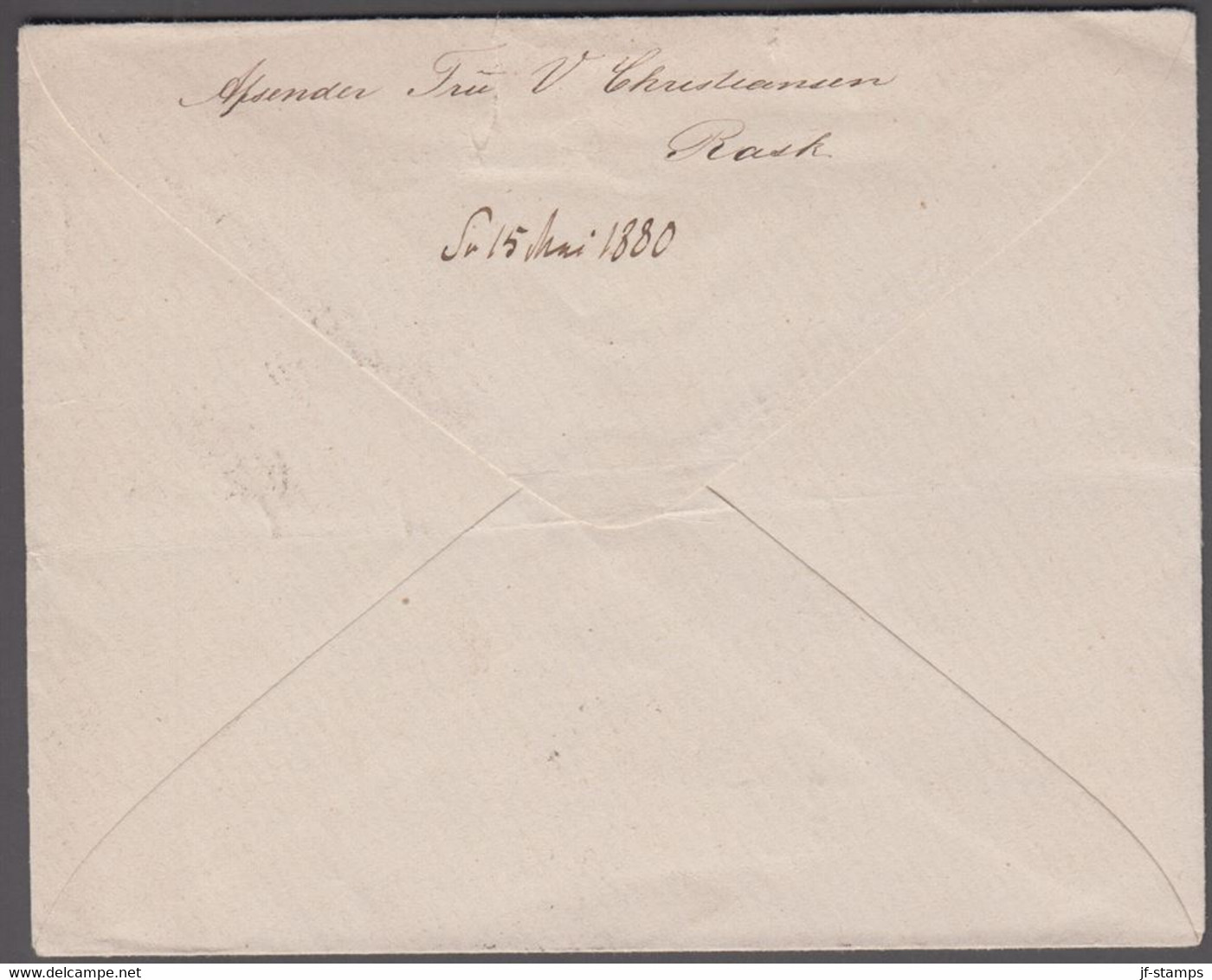 1880. DANMARK. Cover (tears) Used For A Parcel (Jordskogger) To Stiftamtmand Regenbur... () - JF418908 - ...-1851 Préphilatélie