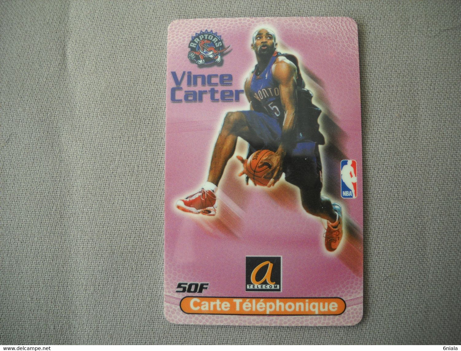 6992 Télécarte Collection BASKET BALL VINCE CARTER  NBA RAPTORS   ( Recto Verso)  Carte Téléphonique - Sport