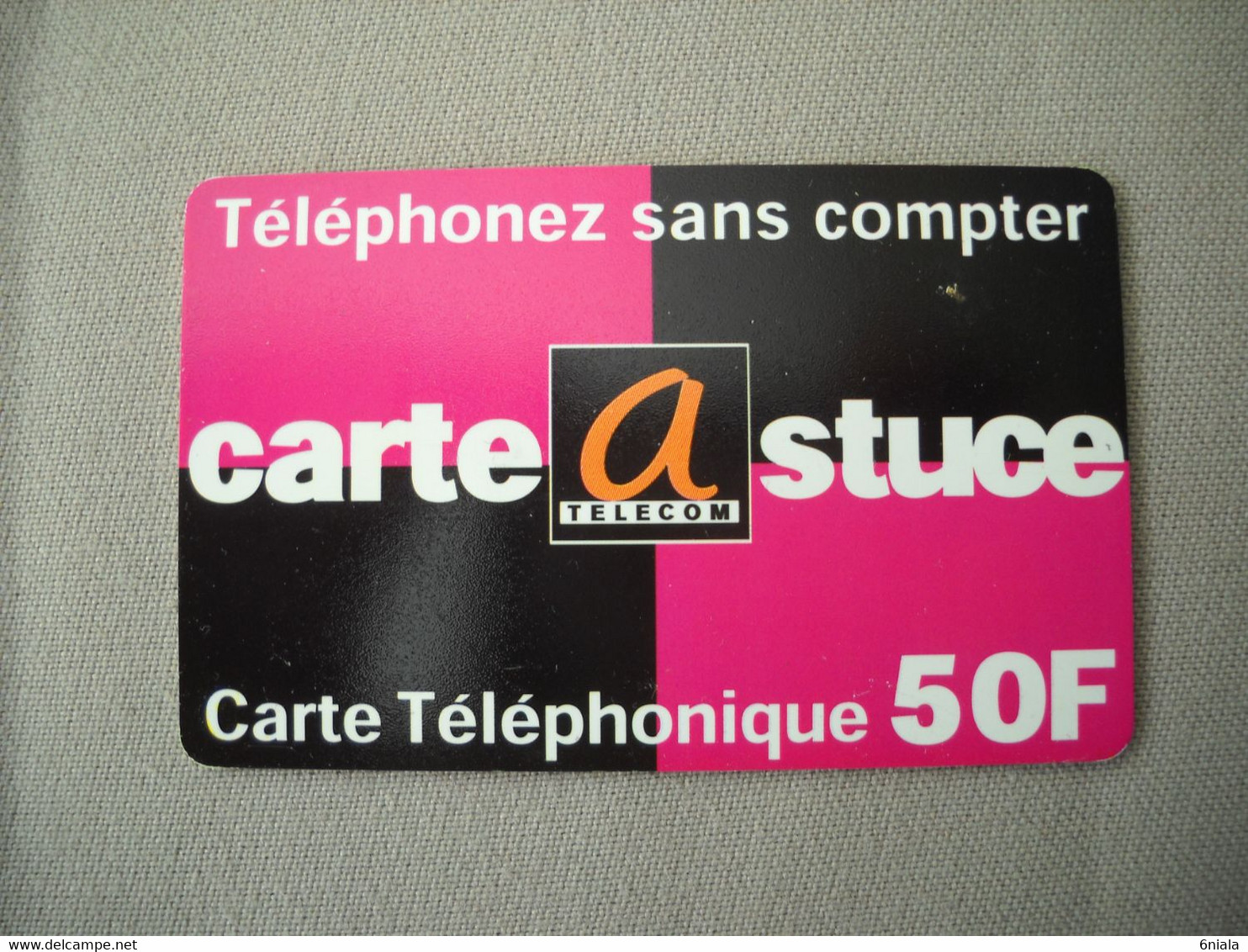 6993 Télécarte Collection CARTE ASTUCE  TELECOM   50 F Téléphonez Sans Compter  ( Recto Verso)  Carte Téléphonique - Operatori Telecom