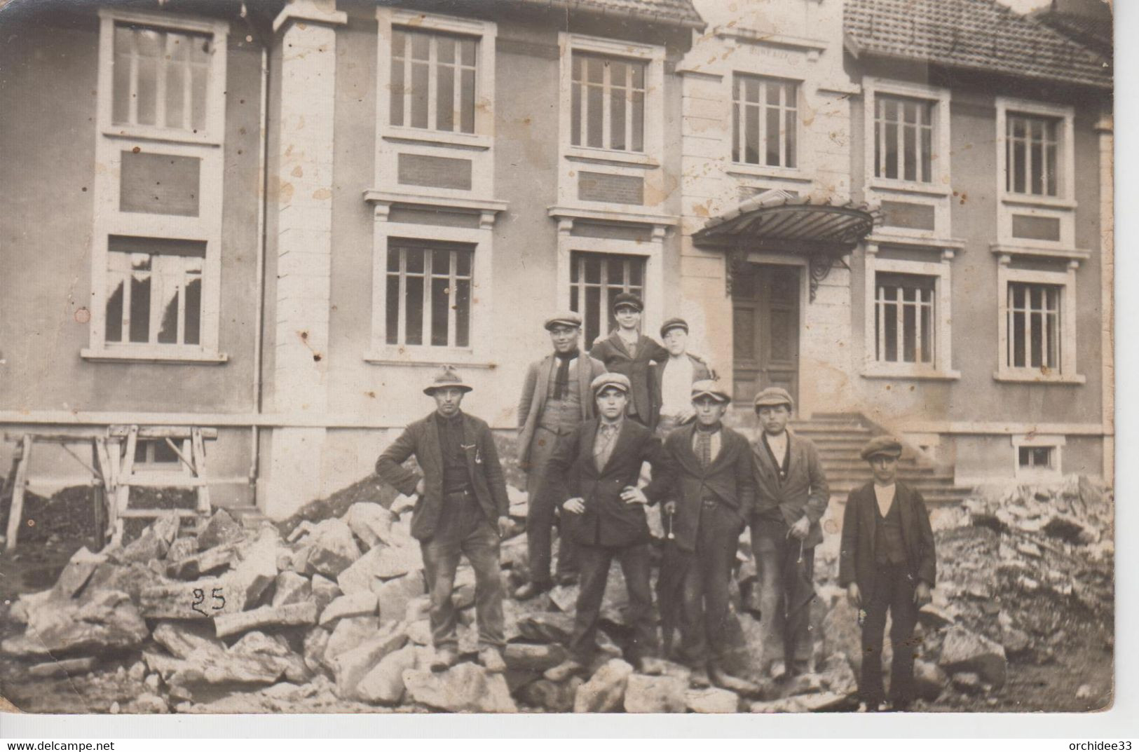 CPA Photo Plancher-les-Mines - Construction Des Bureaux Des Usines Laurent 1922 Ou 1923 (indications Au Verso) - Other & Unclassified