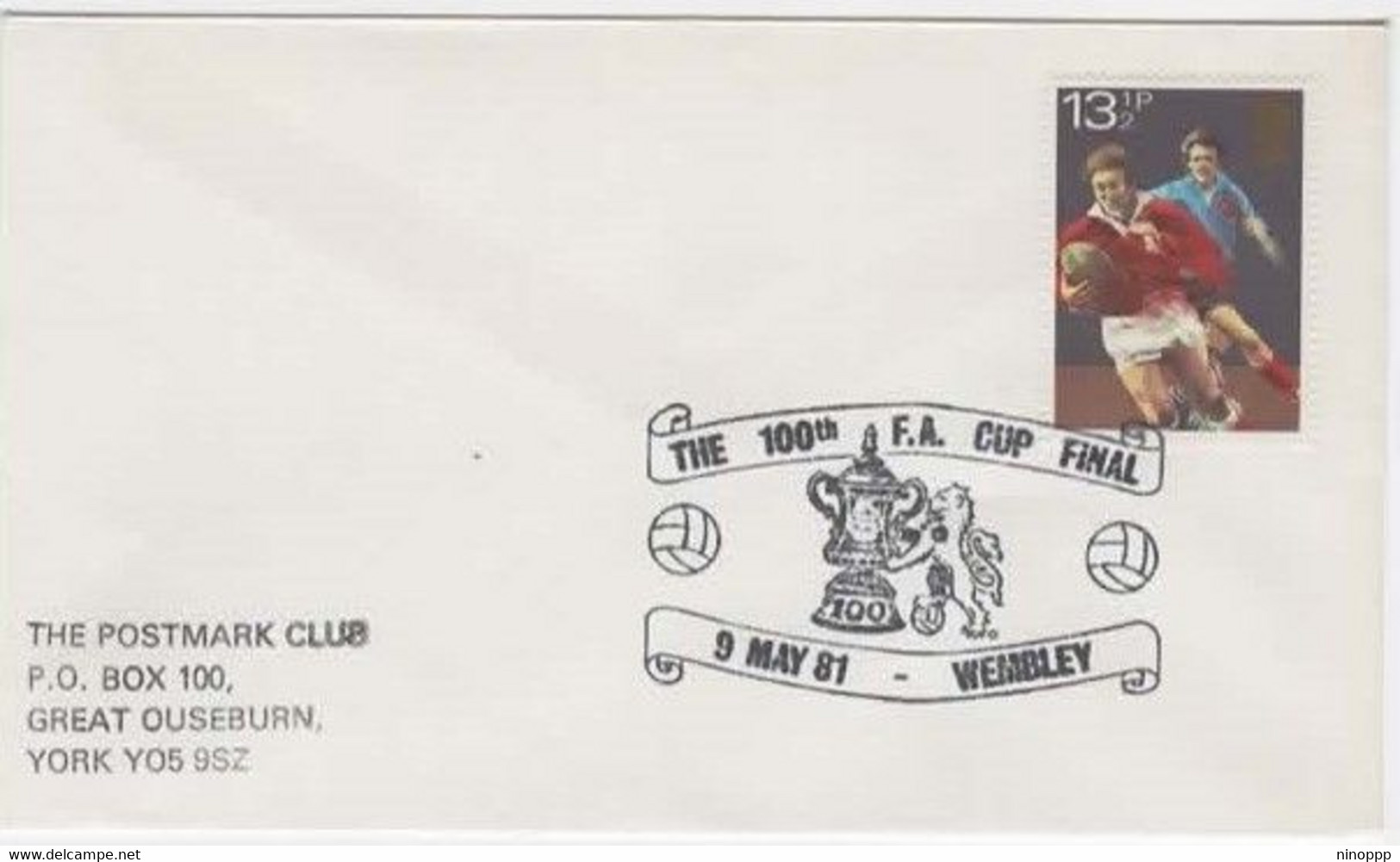 Great Britain 1981 The 100th F.A. Cup Final,Soccer Postmark - Other & Unclassified