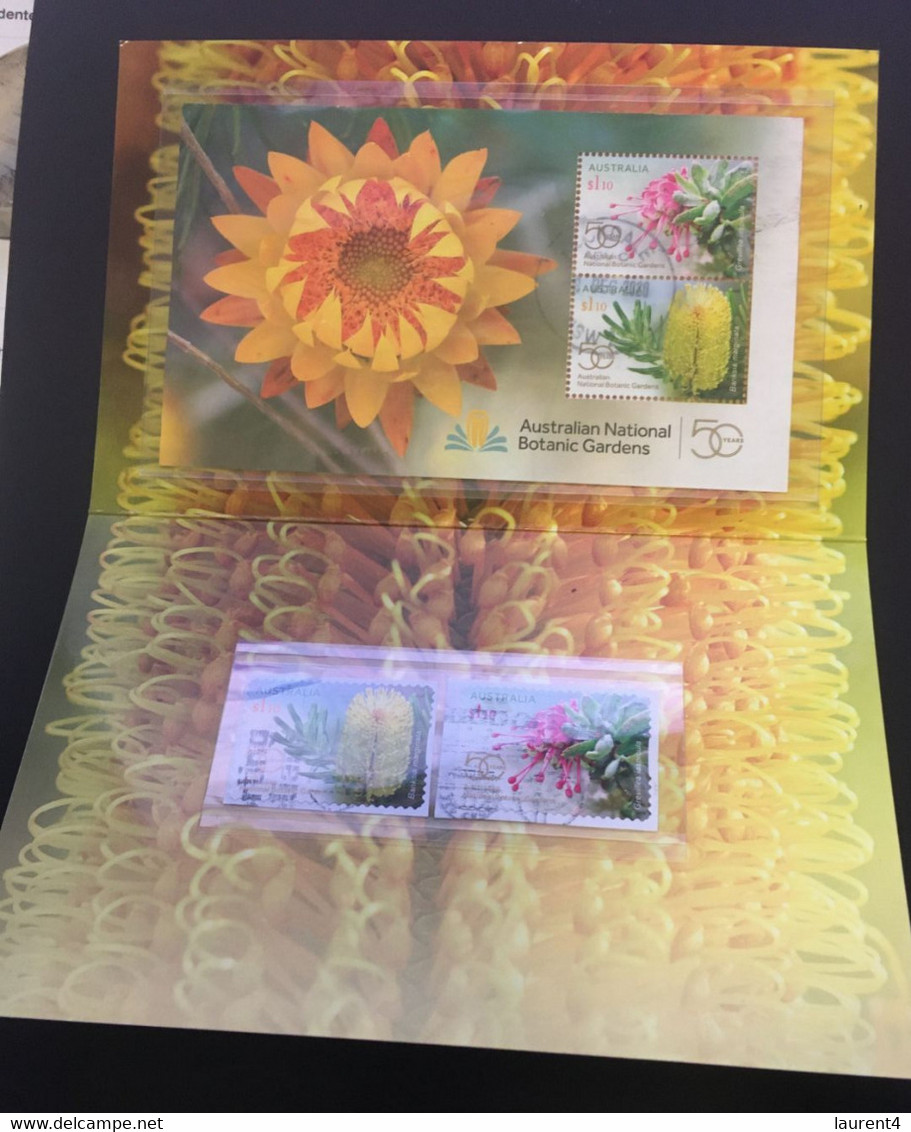 (OO 26) Australia Presentation Stamp Pack - Australian National Botanic Gardens (with 4 Used Stamps) - Presentation Packs