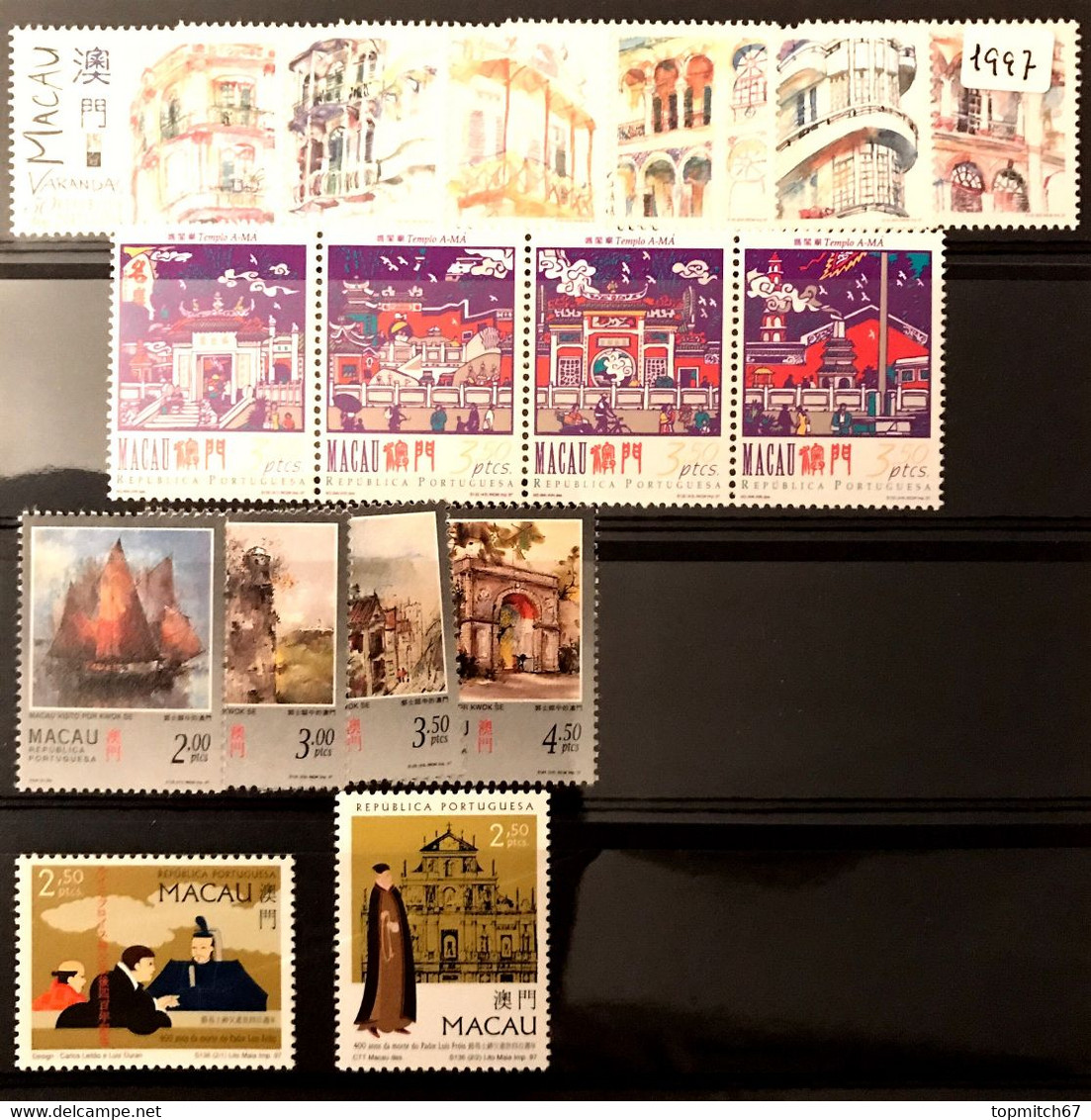 MAC0998MNH-Macau Annual booklet with all MNH stamps issued in 1997 - Macau -1997