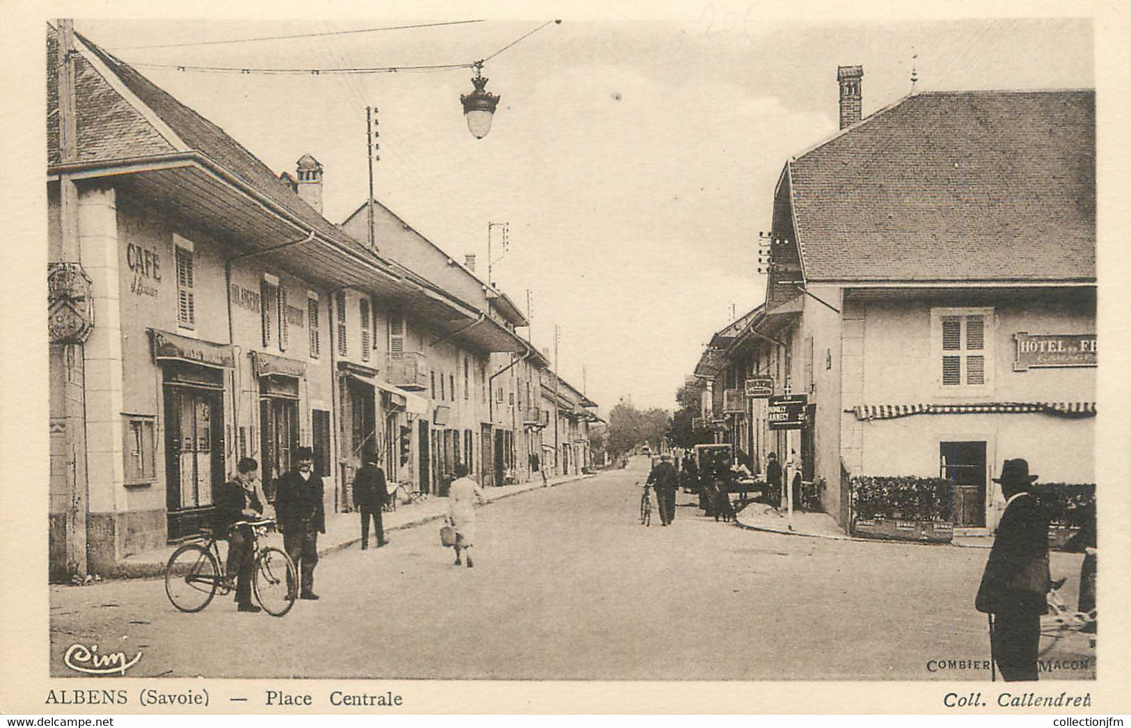 CPA FRANCE 73 "Albens, Place Centrale" - Albens