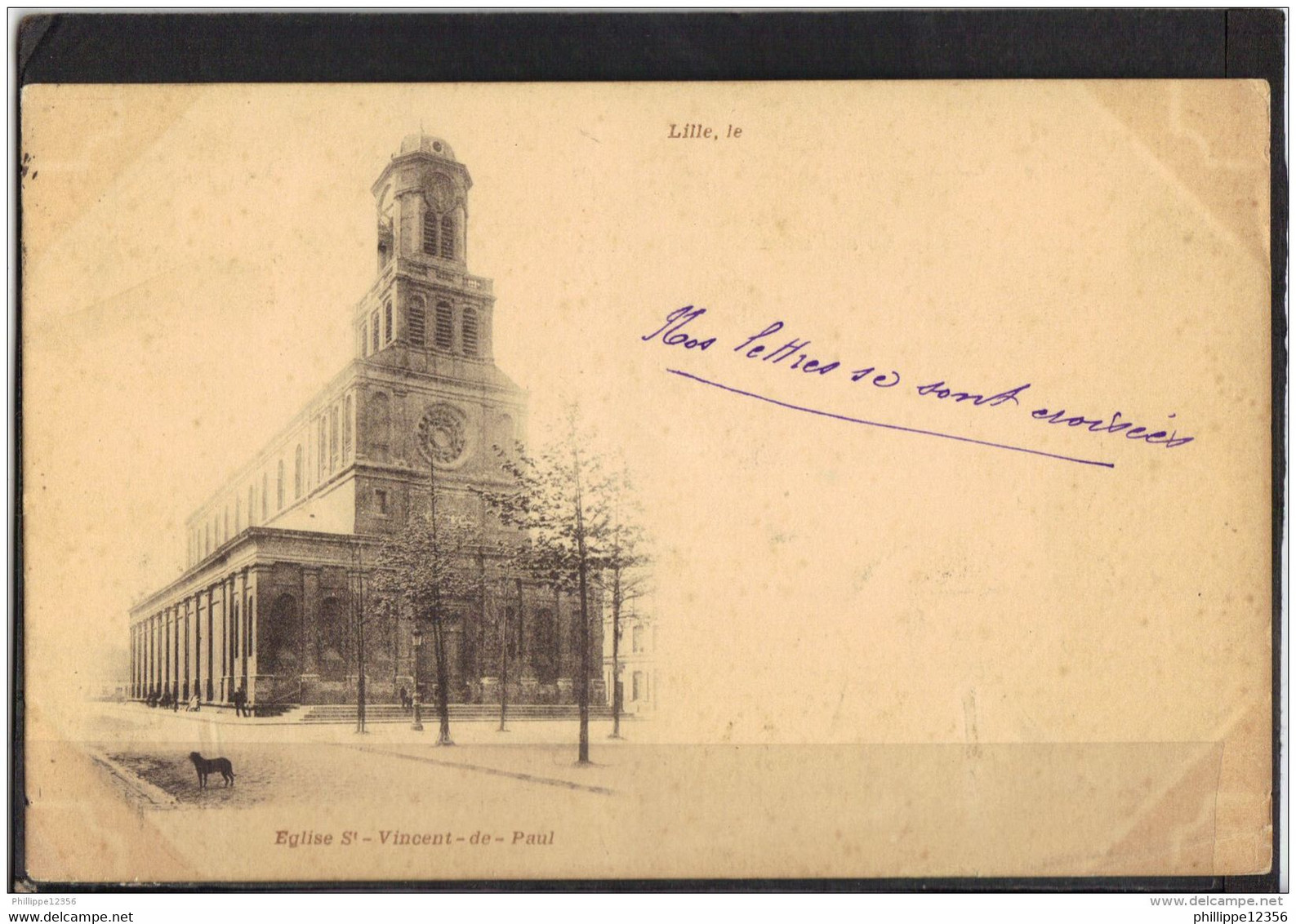 59253 . LILLE . EGLISE SAINT VINCENT DE PAUL . ANNEE  1901 - Lille