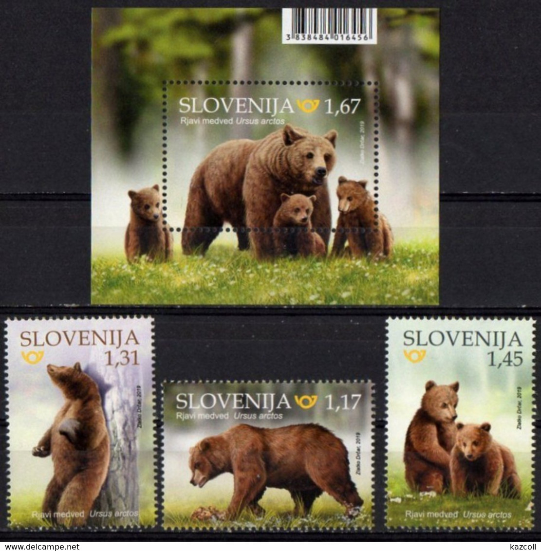 Slovenia 2019. Brown BEAR. Fauna. Animals.  MNH** - Slovénie