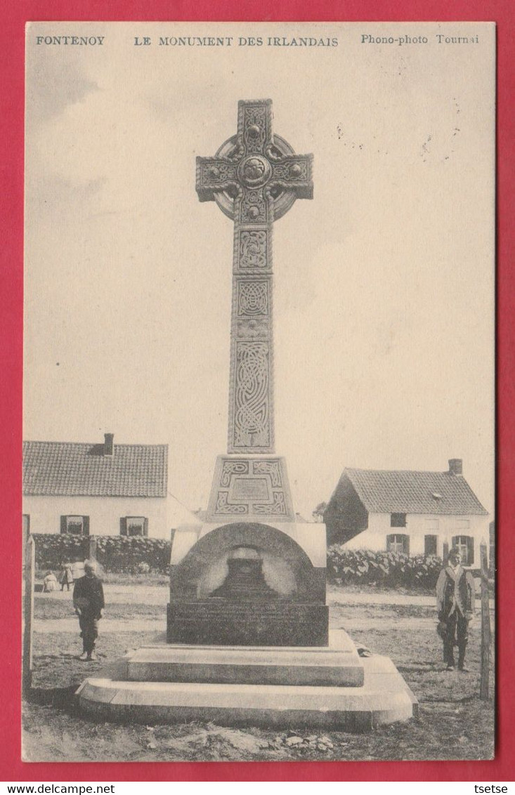 Fontenoy - Le Monument Des Irlandais - 1909  ( Verso Zien ) - Antoing
