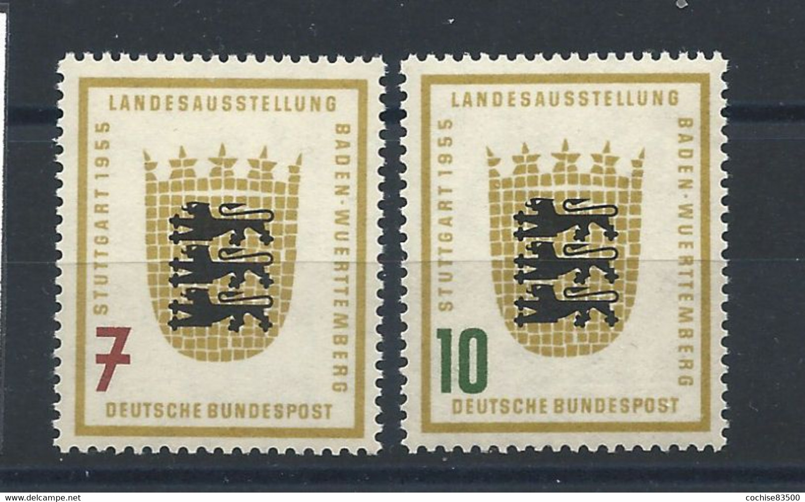 Allemagne RFA N°89/90** (MNH) 1955 - Exposition De Stuttgart - Ungebraucht