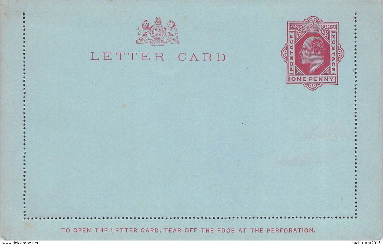 GREAT BRITAIN - POSTAL STATIONARY LETTER CARD ONE PENNY (1903/11) MNH Mi #K3I /K2-89 - Non Classés