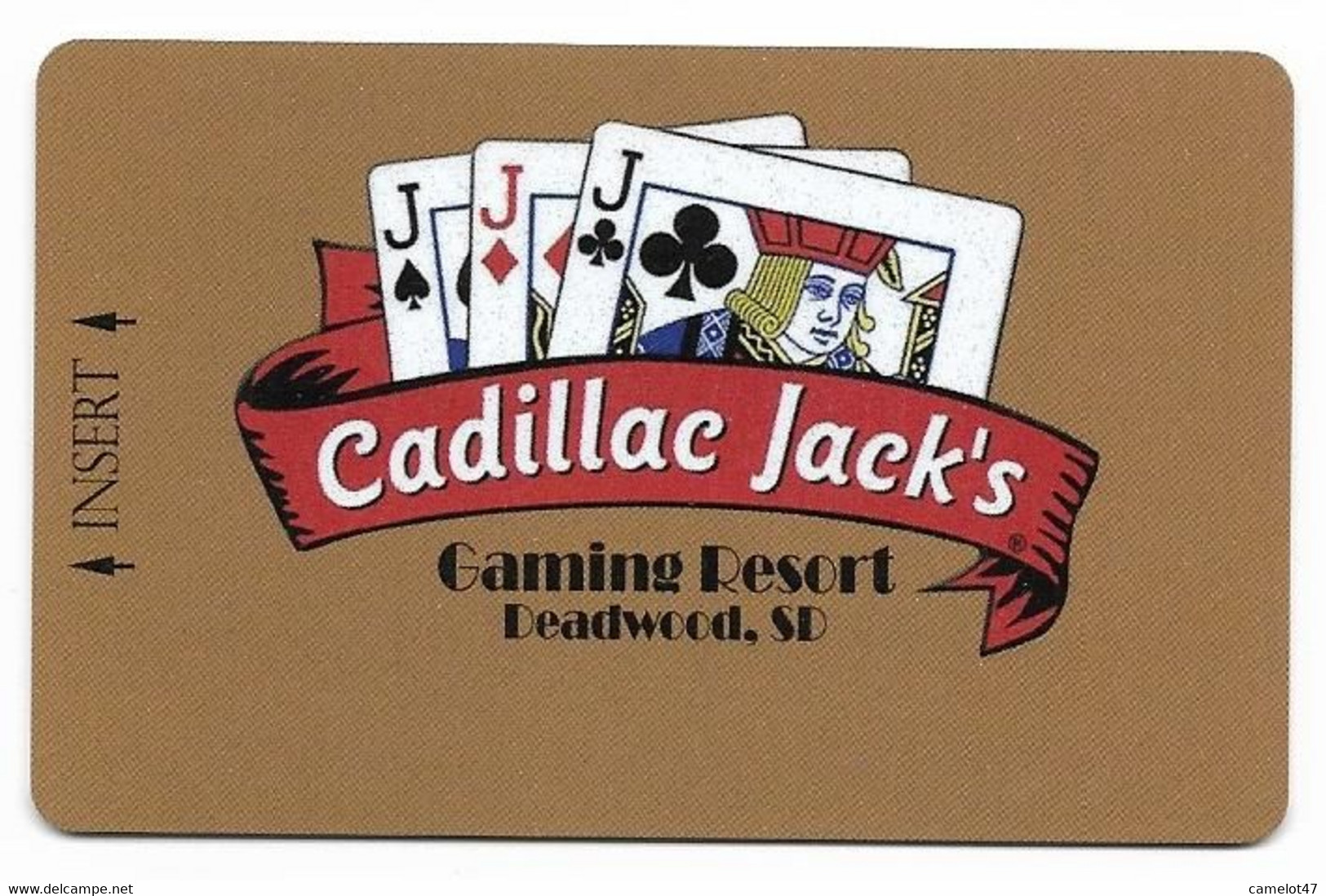 Cadillac Jack's Casino, Deadwood, SD, U.S.A. Older Used  BLANK Slot Or Player's Card, # Cadillacjacks-2blank - Carte Di Casinò