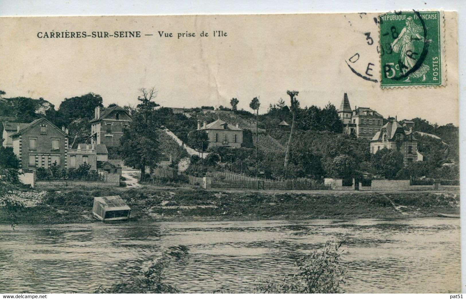 78 - Carrières Sur Seine : Vue Prise De L' Île - Carrières-sur-Seine