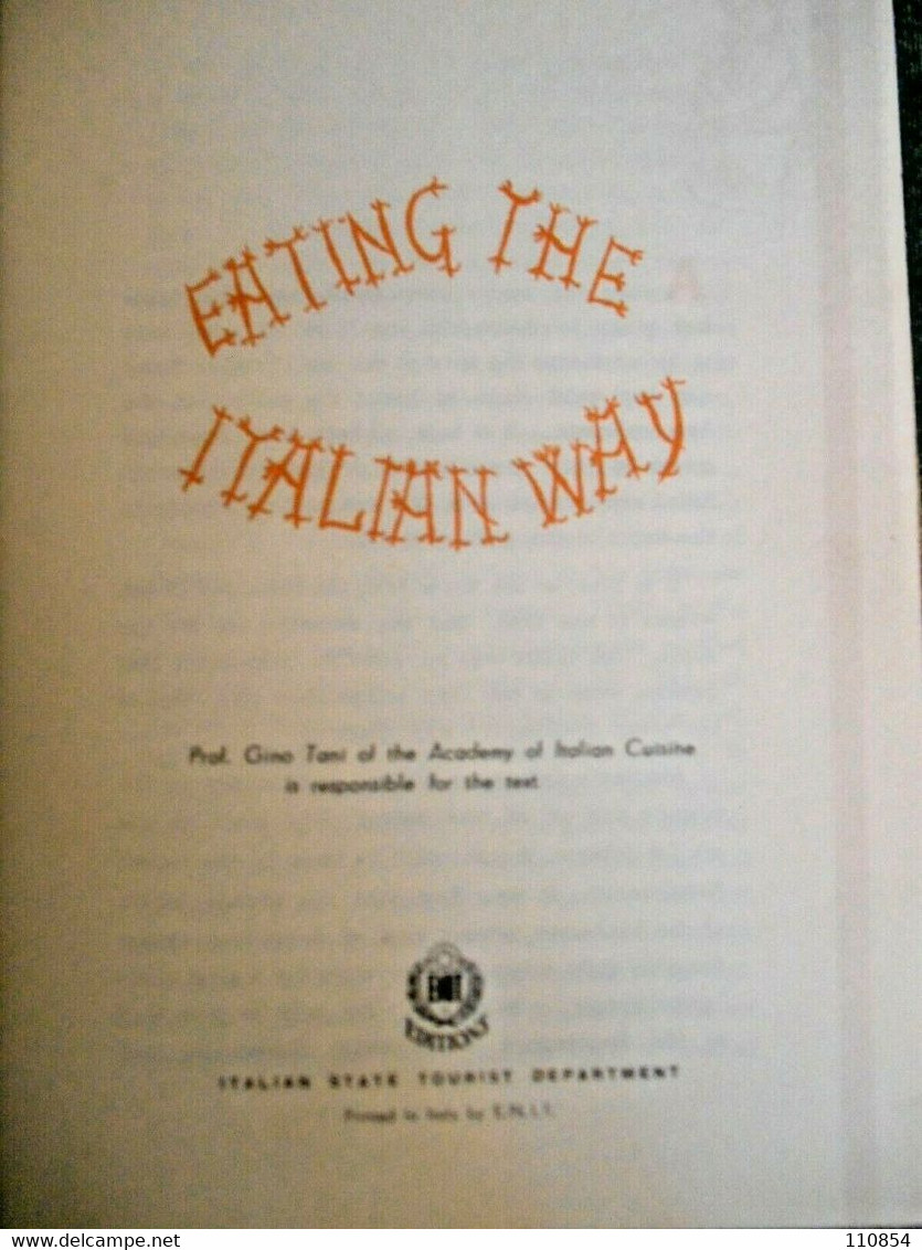 Cucina Italiana - Eating Italian Way - E.N.I.T. (anni 50) - Algemene Keuken