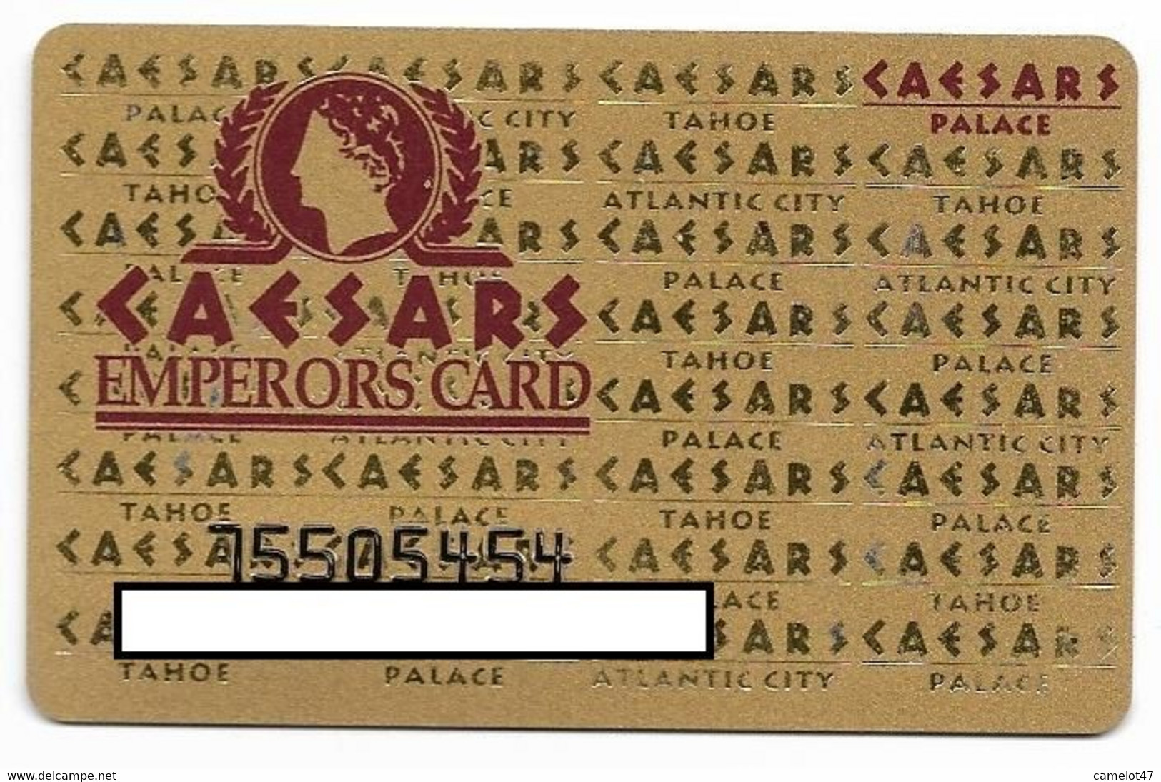 Caesars Palace Casino, Various Locations, Older Used Slot Or Player's Card, # Caesars-7 - Casinokarten