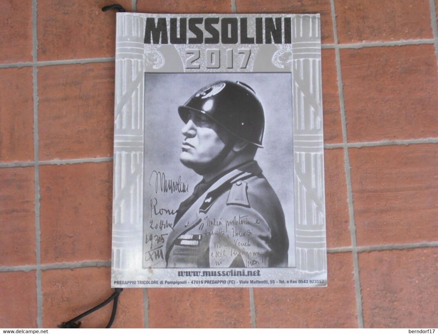 MUSSOLINI 2017 - CALENDARIO - Italien