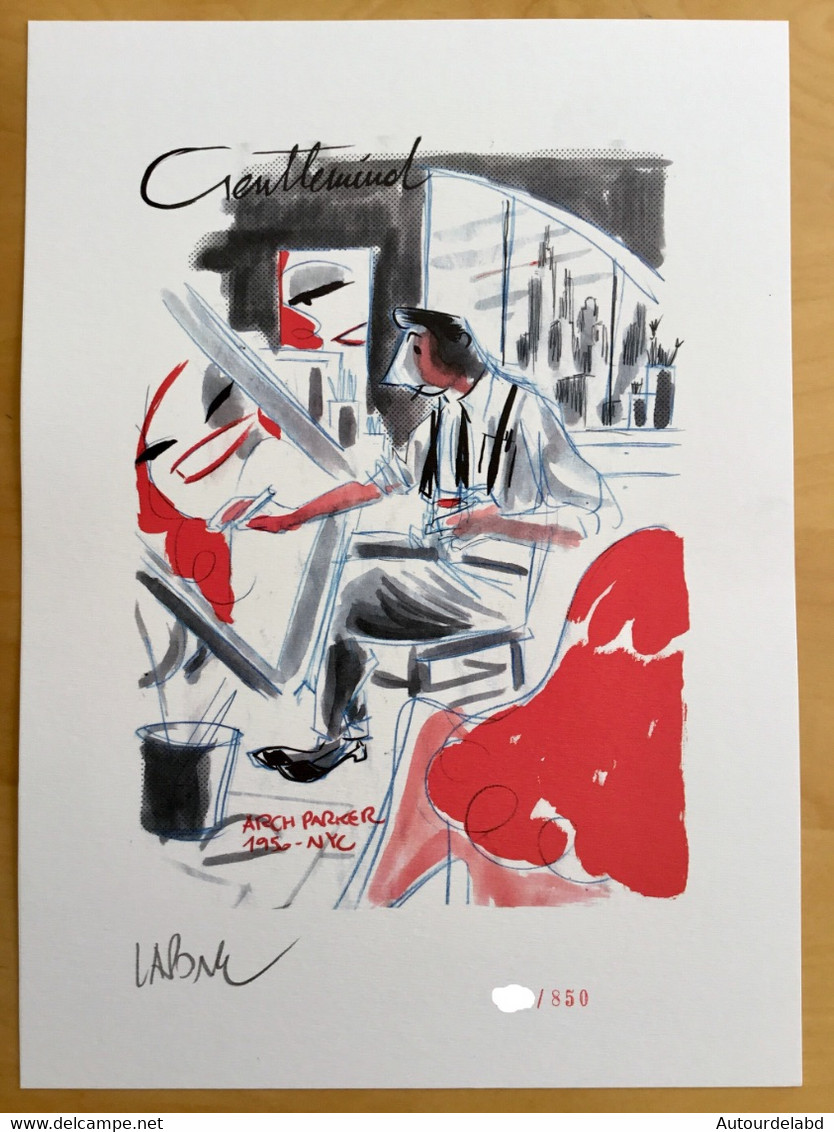 Ex Libris De Antonio Lapone : Gentlemind - Signé - Tirage Limité (Díaz Canalès) - Illustrators J - L