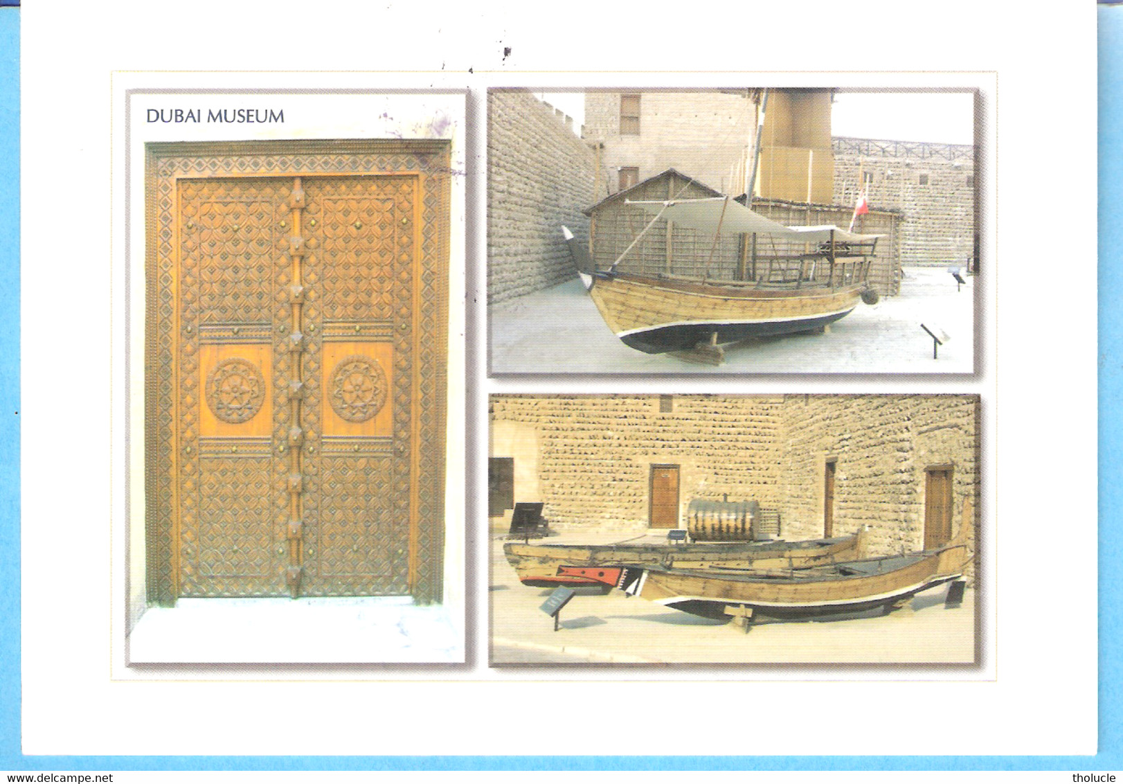 Dubai Museum-Fishing Boats In The Museum Of Dubai-Carlton Cards-Gulf - Dubai