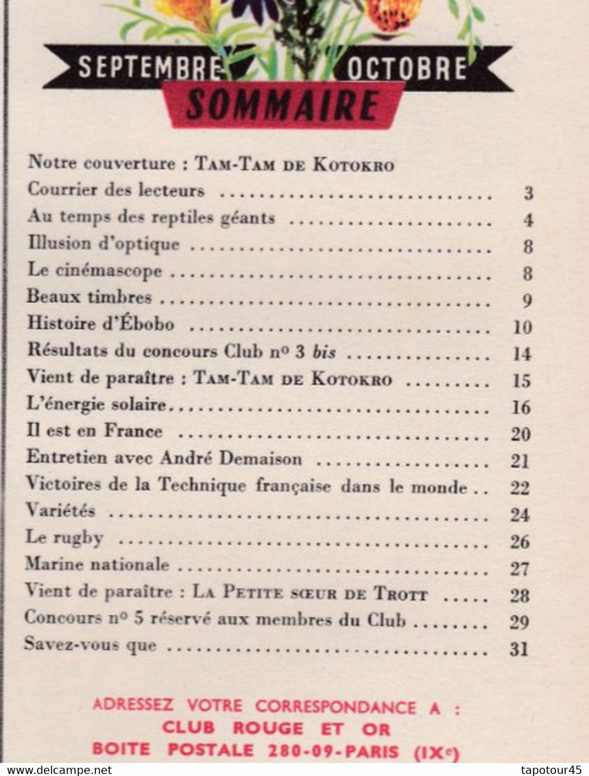 C 21/Revues Rouge OR > R O N=° 5 1956 > 30 Pages A5 - Bibliothèque Rouge Et Or