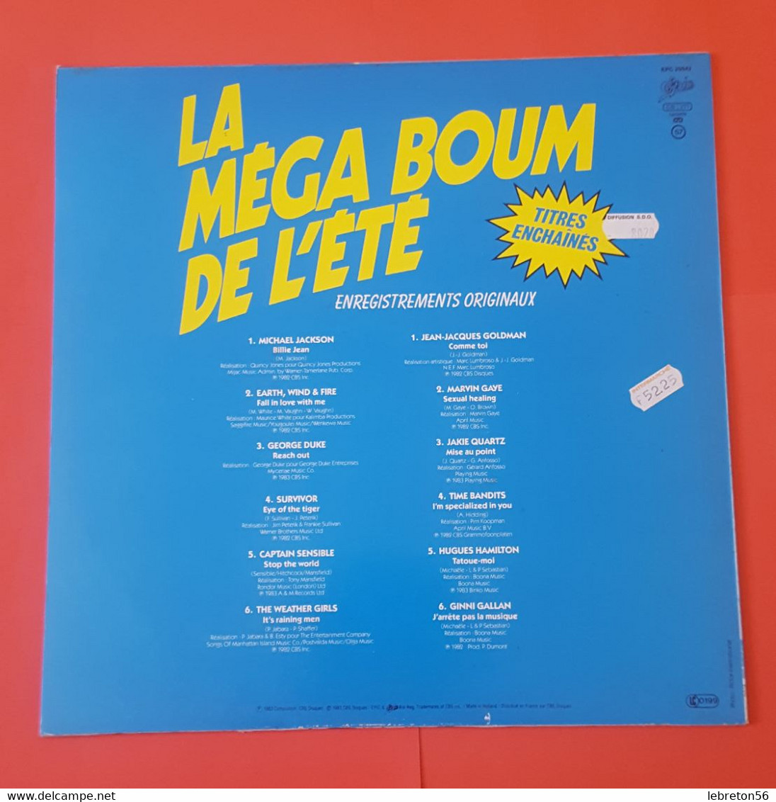La Méga Boum De L'été  33T - " Titres Enchainés " 12 Titres De Tubes 1982 Et 1983 X 2 Scans - Verzameluitgaven