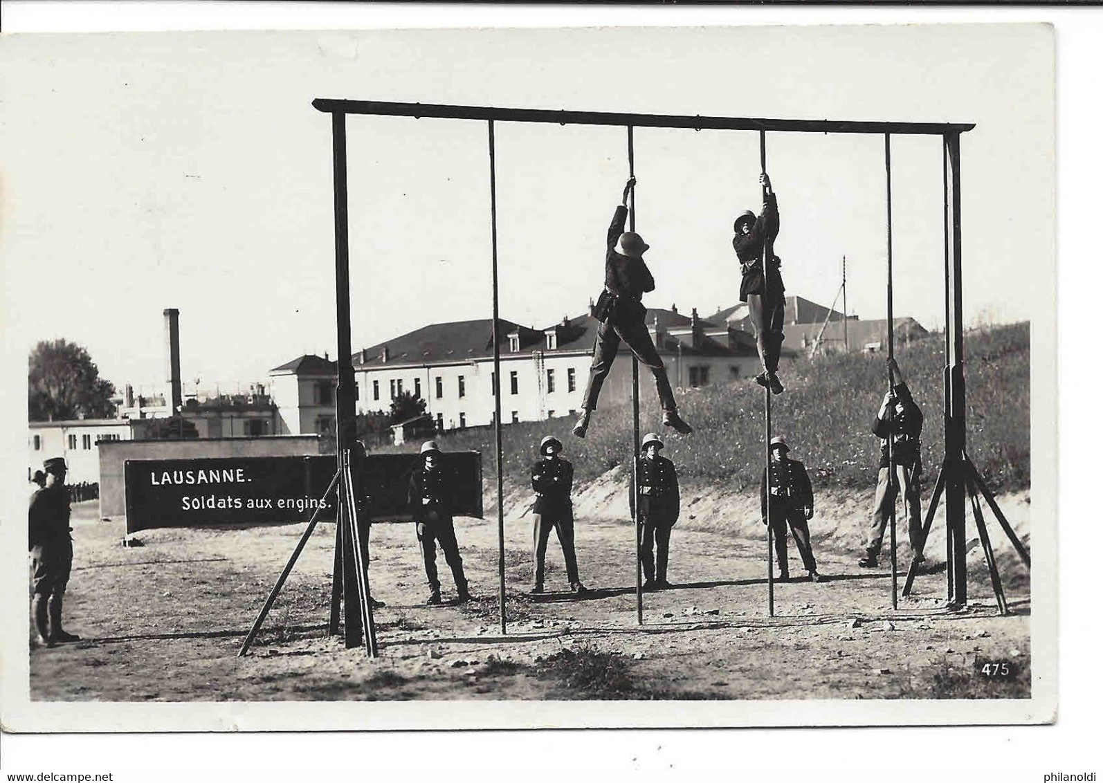 Lausanne, Soldats Aux Engins, Devant Caserne Pontaise. Militaire. Militär. Circulée 1934 - Engi