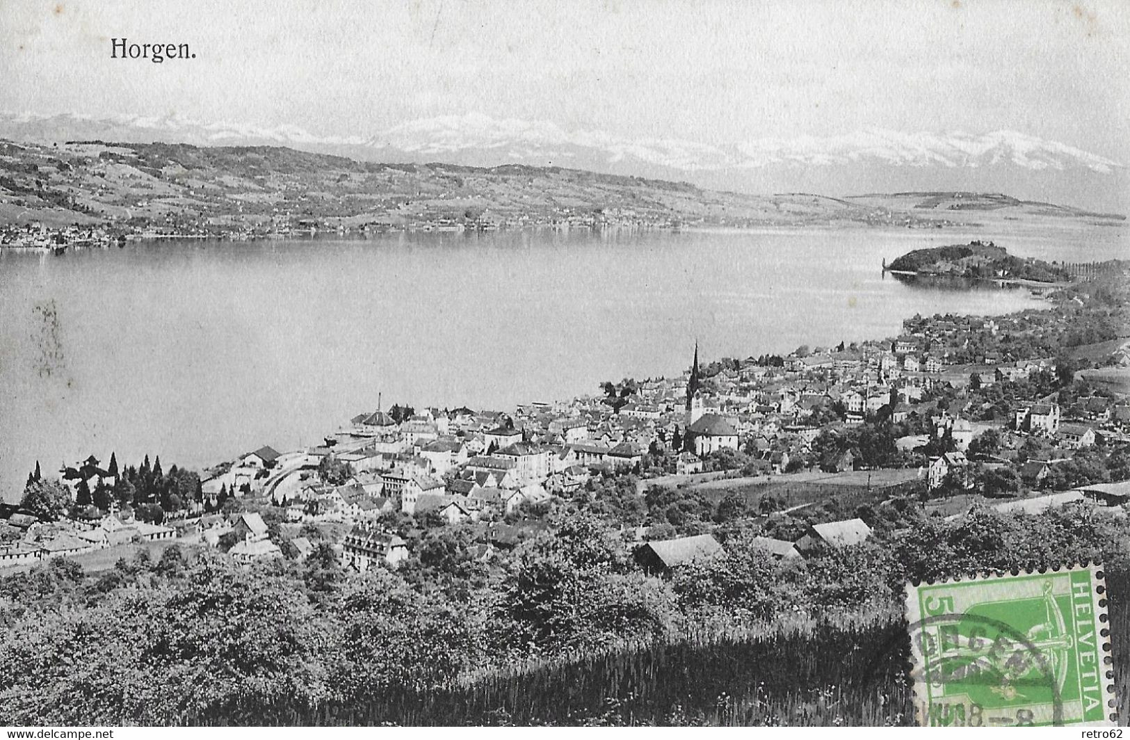 HORGEN → Generalansicht Von Horgen Anno 1908 - Horgen