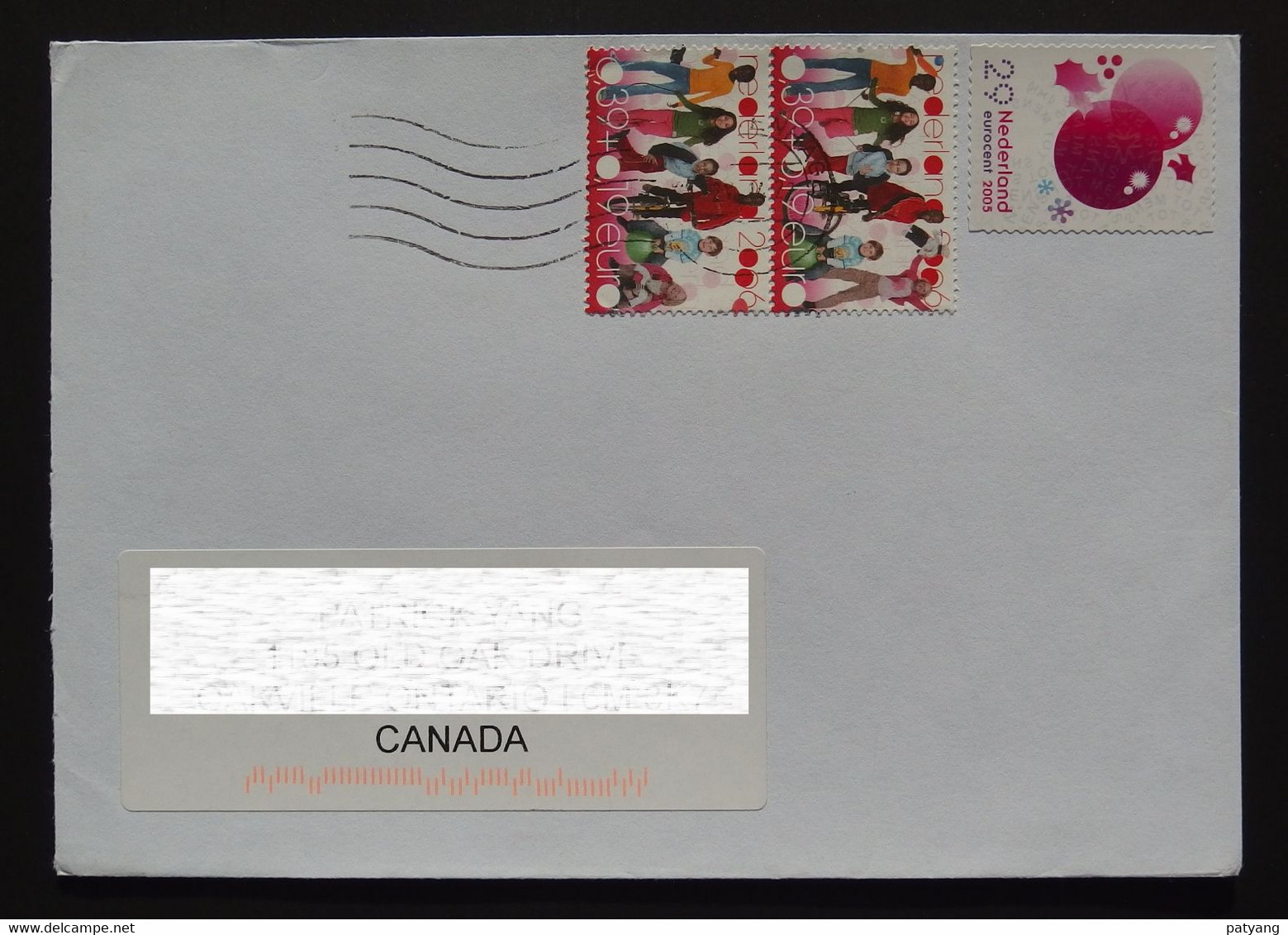 2014 Netherlands To Canada Cover - Storia Postale