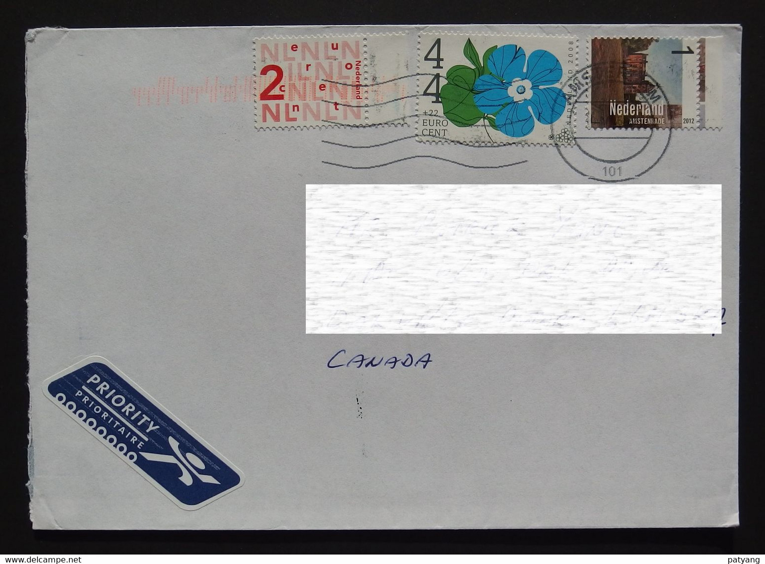 2014 Netherlands To Canada Cover - Lettres & Documents