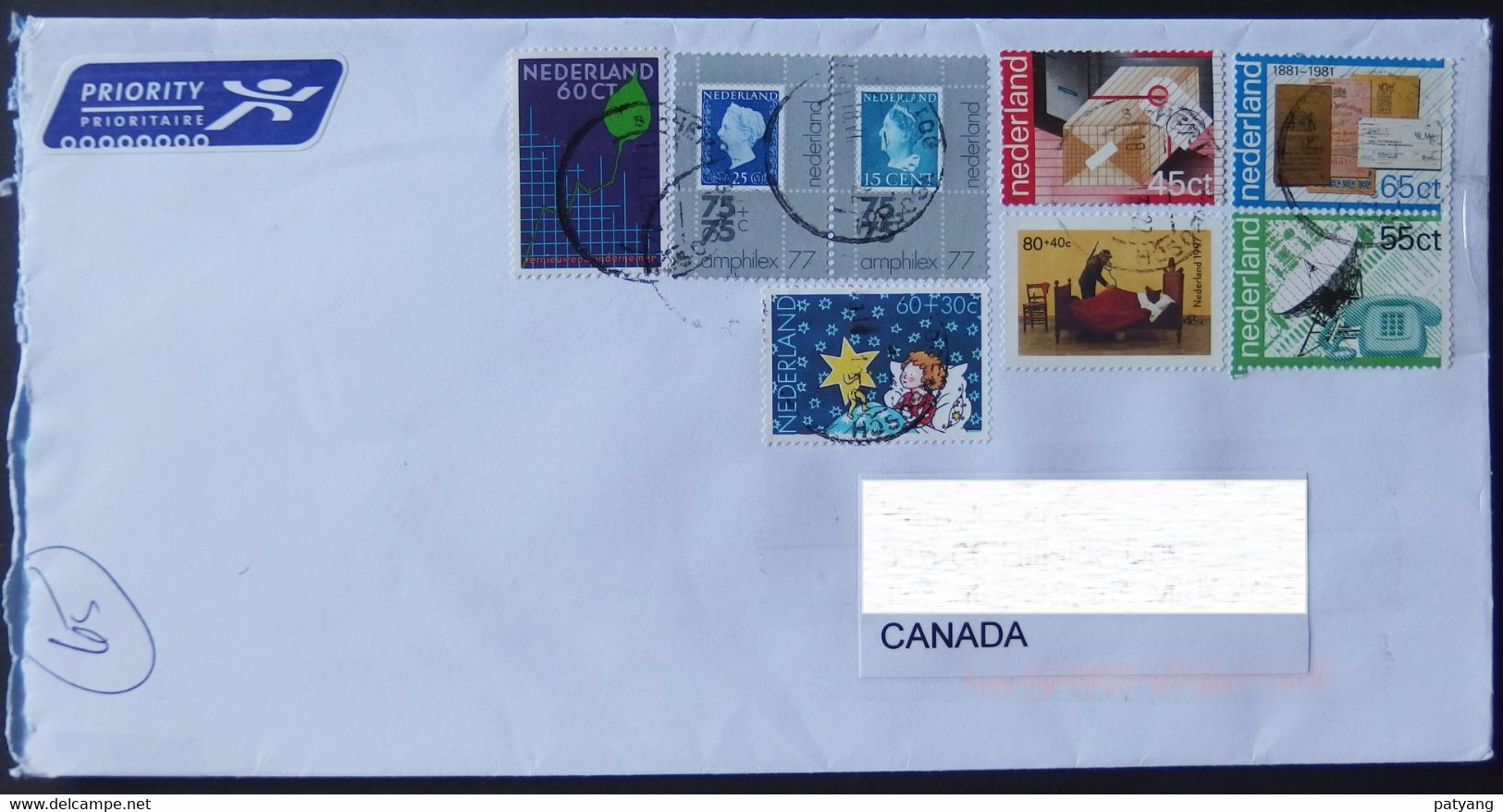 2014 Netherlands To Canada Cover - Lettres & Documents