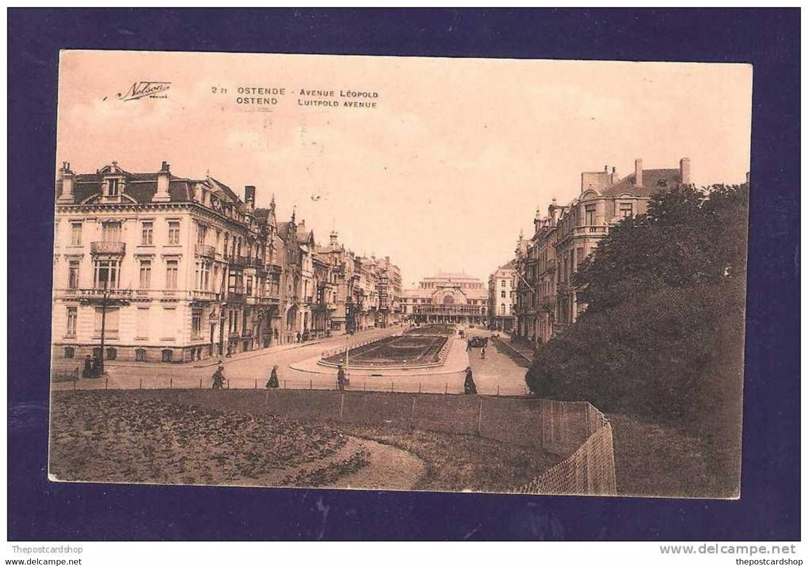 OOSTENDE OSTENDE AVENUE LEOPOLD No2??? 71 NELSON USED 1927 BELGIUM - Oostende