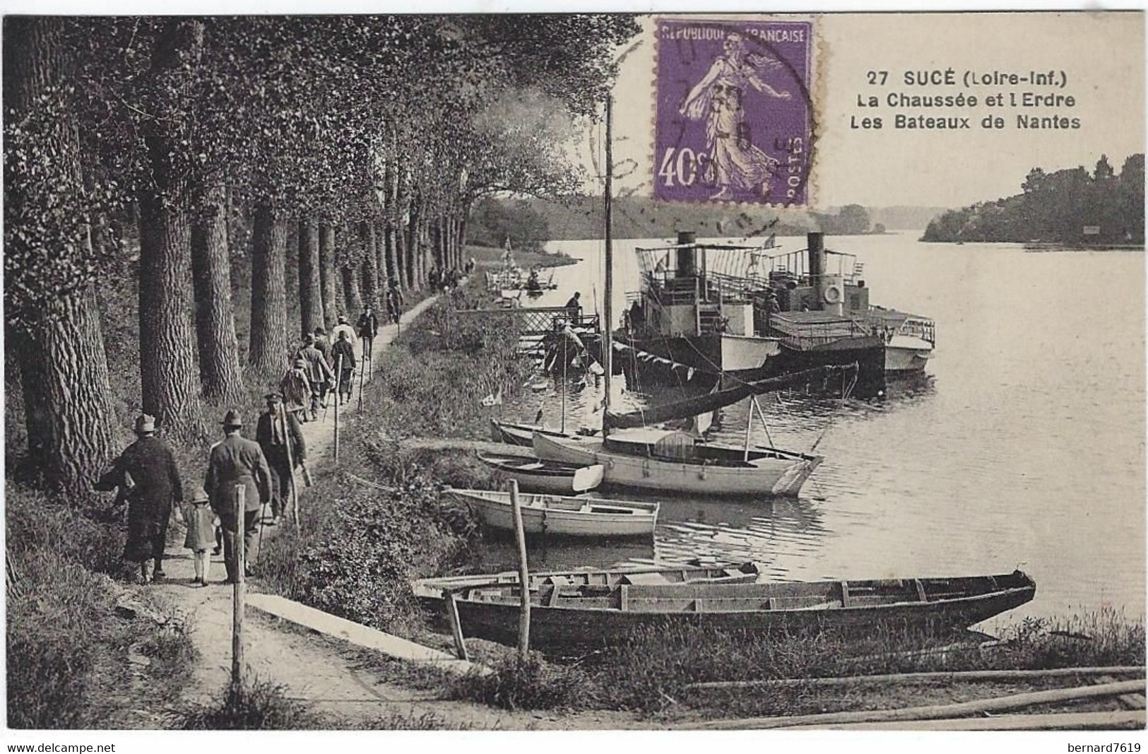 44  Suce  Sur Erdre  -  Pres De Nantes  -  La Chaussee  Et L'erdre - Les Bateaux De Nantes - Andere & Zonder Classificatie