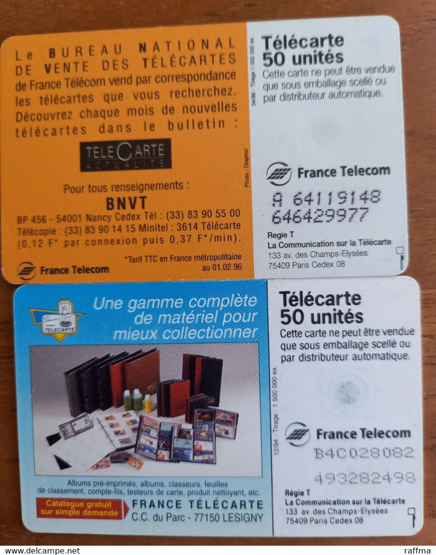 Lot Telecarte BNVT France Telecarte La Cote - Telefone