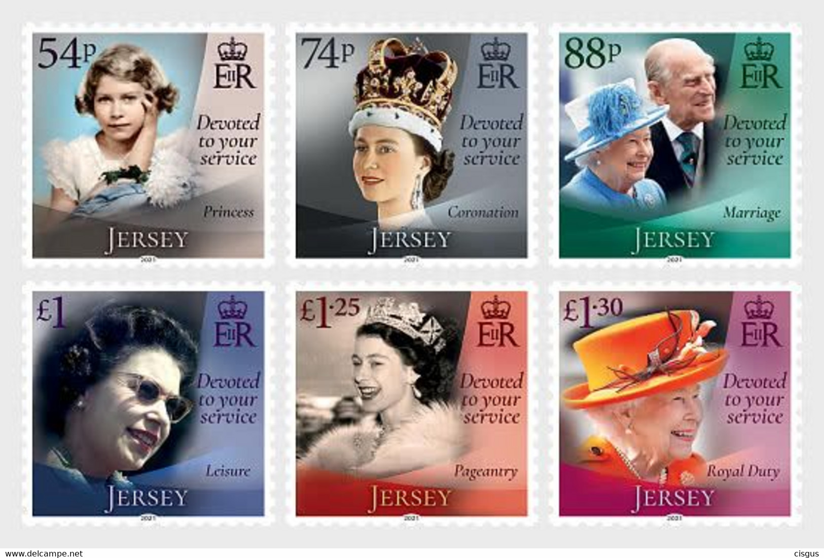 Jersey MNH ** 2021  Her Majesty Queen Elizabeth II - 95th Birthday - Jersey