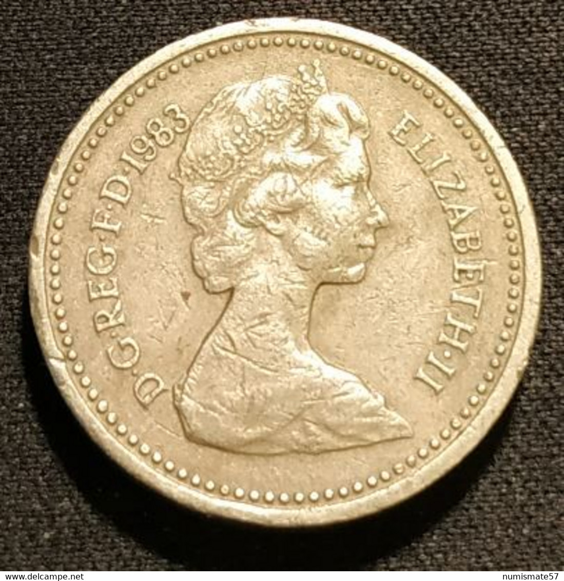 GRANDE BRETAGNE - 1 POUND 1984 - Elizabeth II - 2e Effigie - Armes Royales - KM 933 - 1 Pond