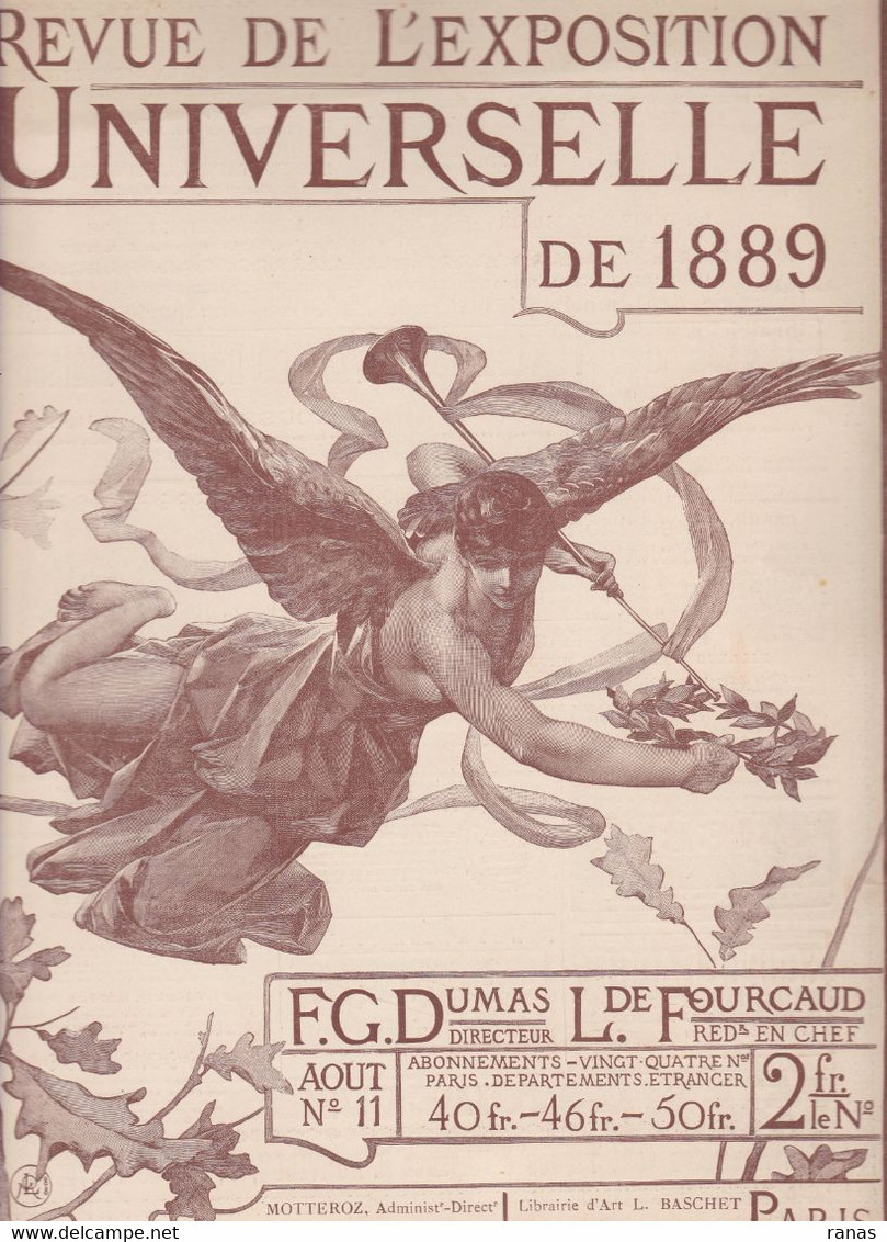 Revue De L'exposition Universelle De 1889 Illustrée Avec Gravures Hors Texte Couverture Par LEVEILLE N° 11 - Revues Anciennes - Avant 1900