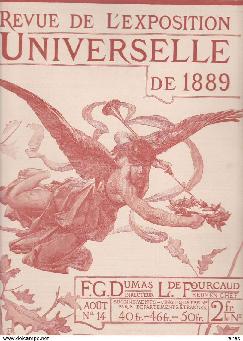 Revue De L'exposition Universelle De 1889 Illustrée Avec Gravures Hors Texte Couverture Par LEVEILLE N° 14 - Zeitschriften - Vor 1900