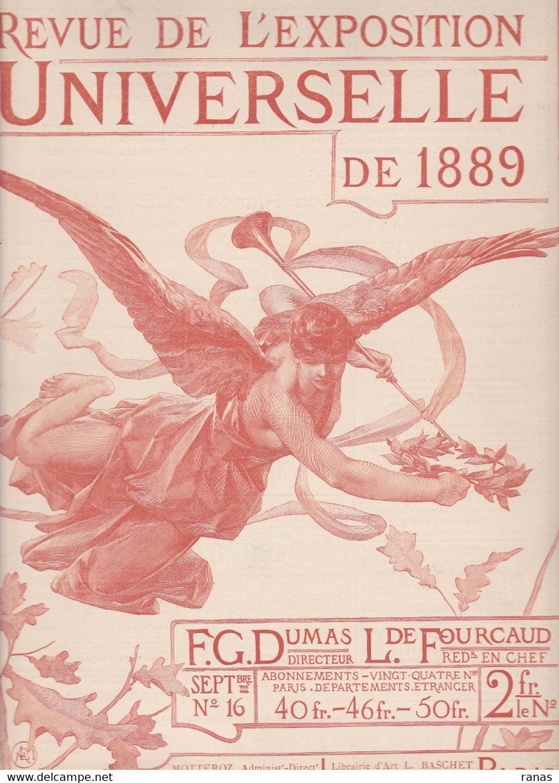 Revue De L'exposition Universelle De 1889 Illustrée Avec Gravures Hors Texte Couverture Par LEVEILLE N° 16 - Revues Anciennes - Avant 1900