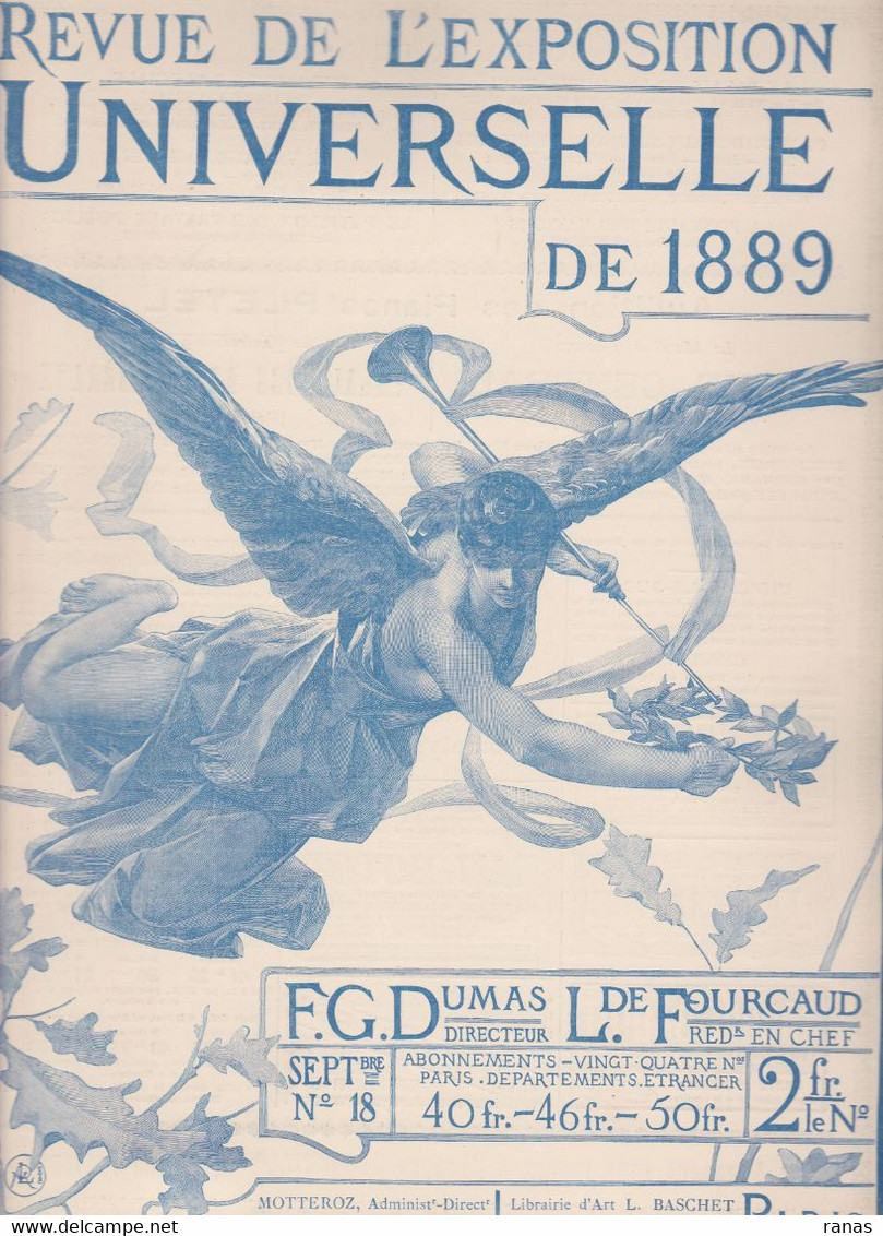 Revue De L'exposition Universelle De 1889 Illustrée Avec Gravures Hors Texte Couverture Par LEVEILLE N° 18 - Magazines - Before 1900