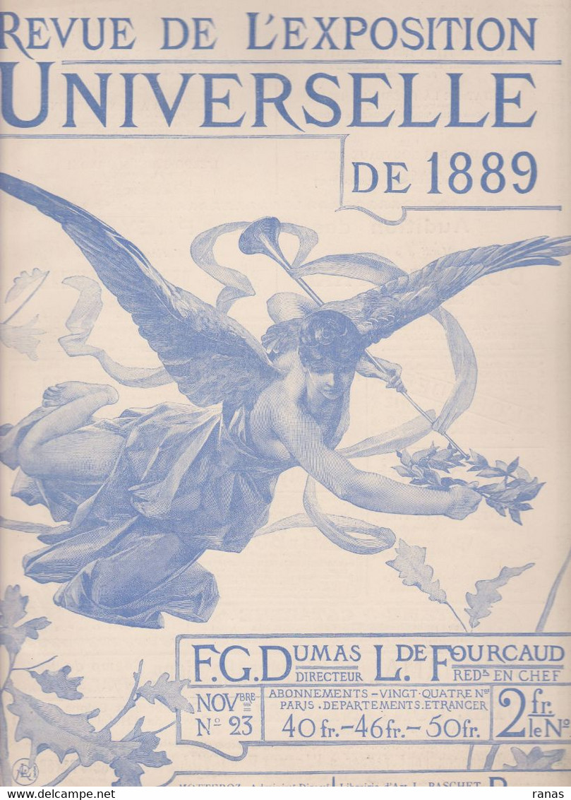 Revue De L'exposition Universelle De 1889 Illustrée Avec Gravures Hors Texte Couverture Par LEVEILLE N° 23 - Tijdschriften - Voor 1900