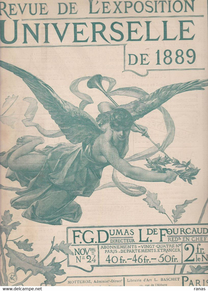 Revue De L'exposition Universelle De 1889 Illustrée Avec Gravures Hors Texte Couverture Par LEVEILLE N° 24 - Magazines - Before 1900