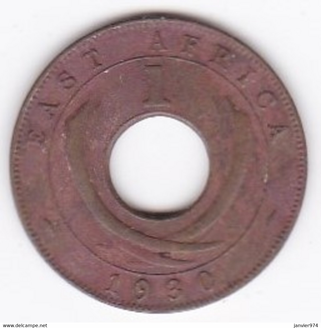 East Africa 1 Cent 1930  George V, En Bronze , KM# 22 - Colonia Británica