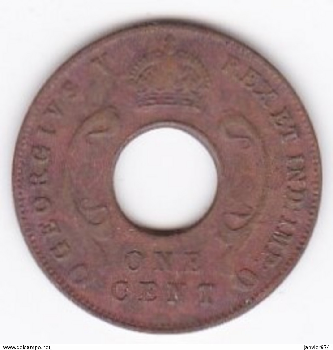 East Africa 1 Cent 1930  George V, En Bronze , KM# 22 - Colonia Britannica