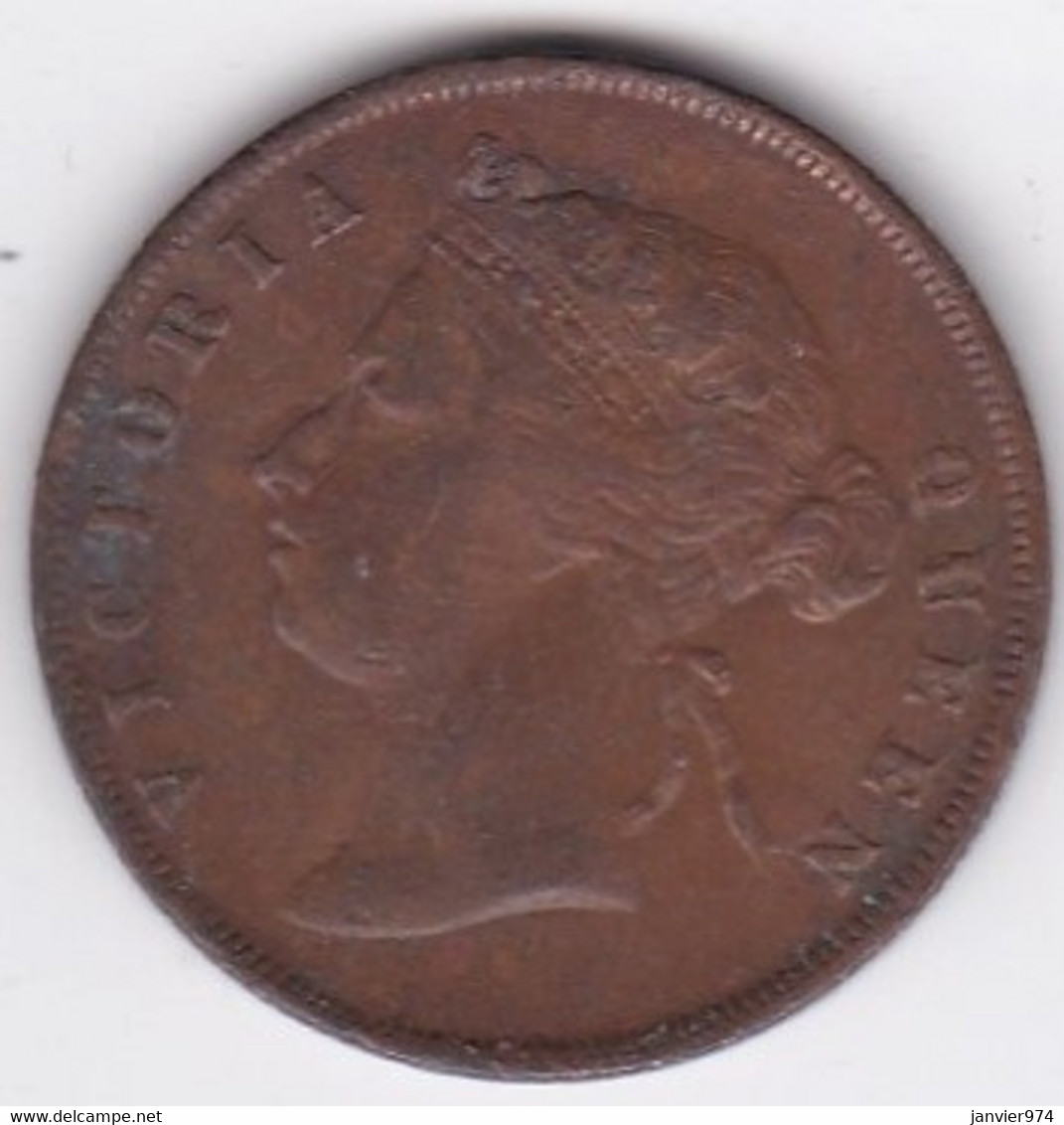 Straits Settlements , 1 Cent 1895 . Victoria. Frappe Médaille. KM# 16 - Malaysie