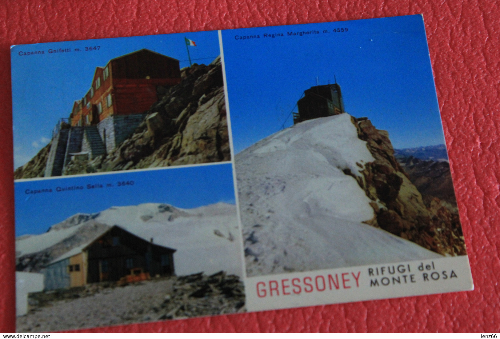 Aosta Gressoney I Rifugi Del Monte Rosa 1968 - Otros & Sin Clasificación