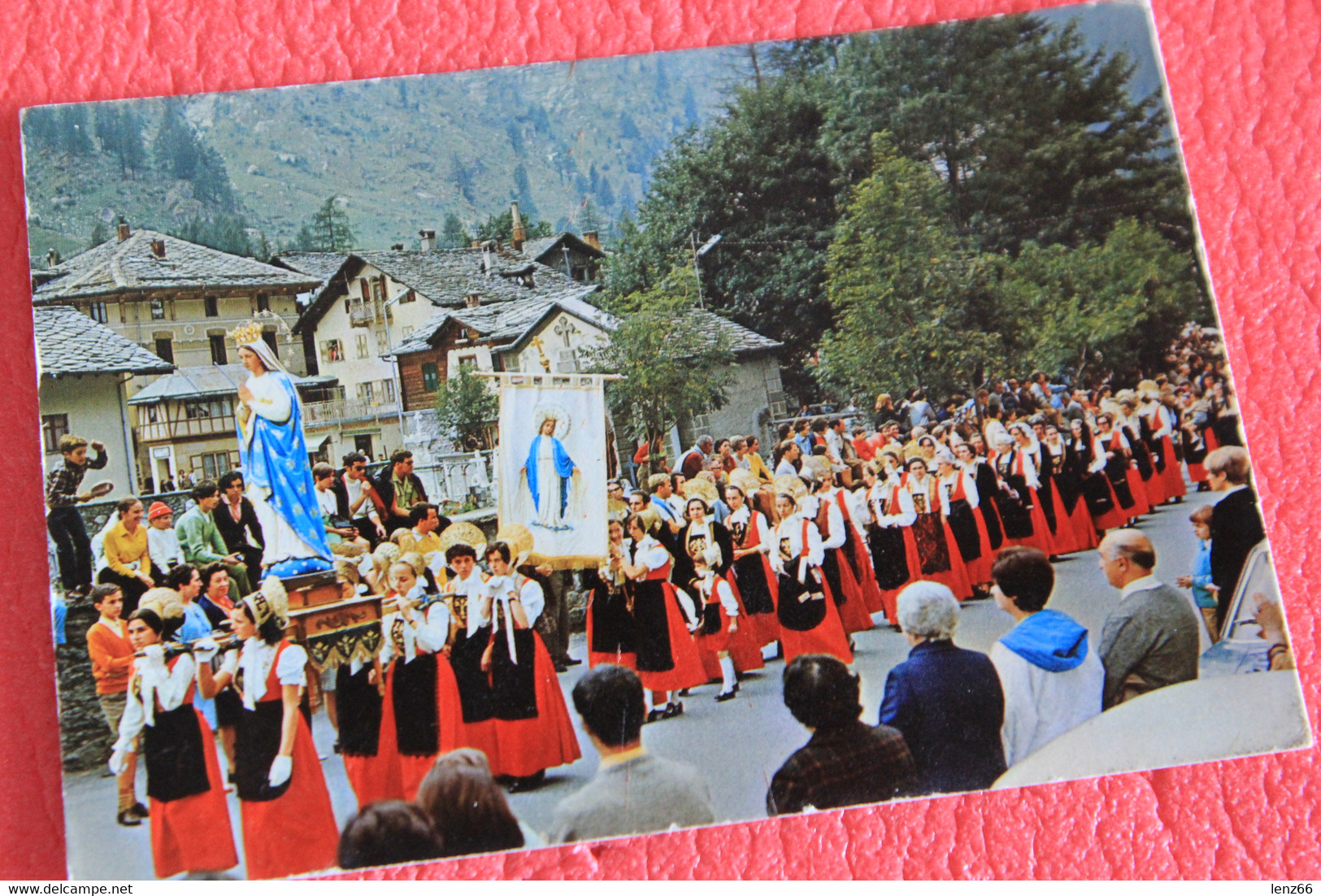 Aosta Gressoney La Processione Di Ferragosto NV - Autres & Non Classés