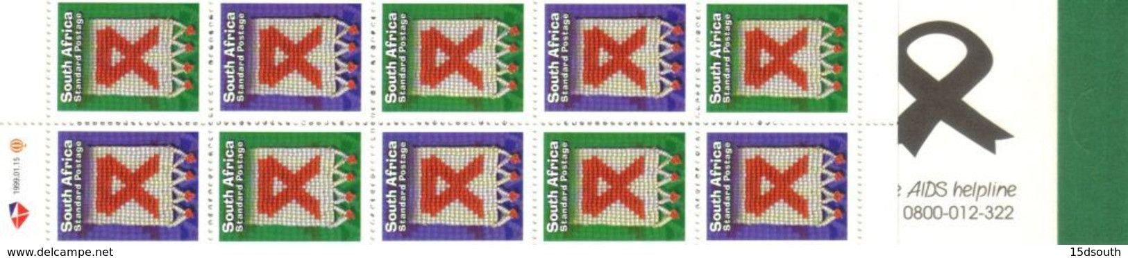 South Africa - 1999 AIDS Awareness Booklet (**) # SG SB56 - Booklets