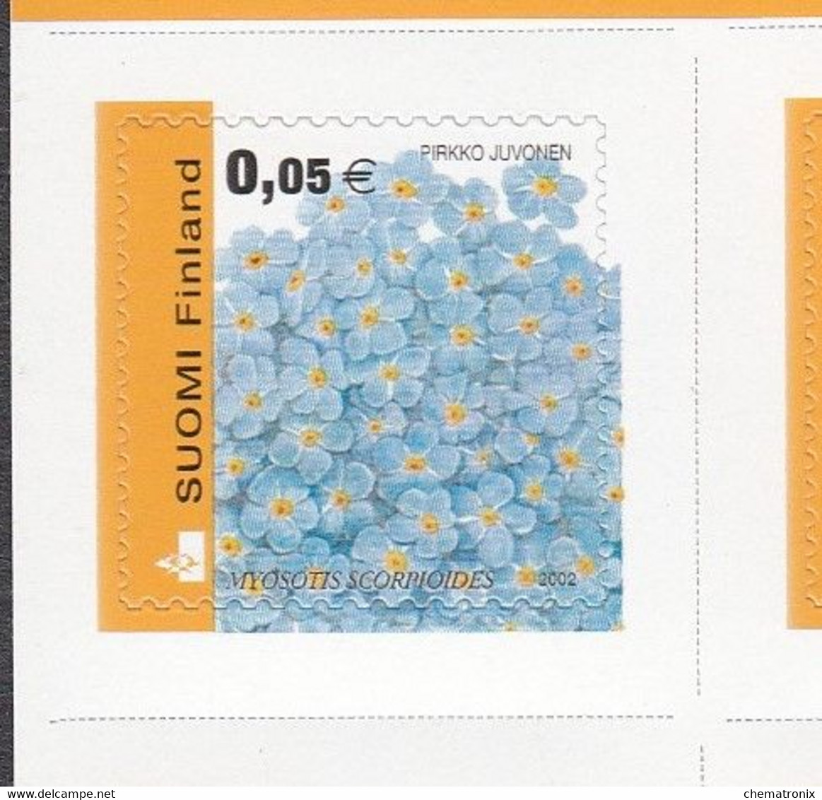 Finlandia 2002 - Nomeolvides de agua - Pliegos de 15 - MNH **