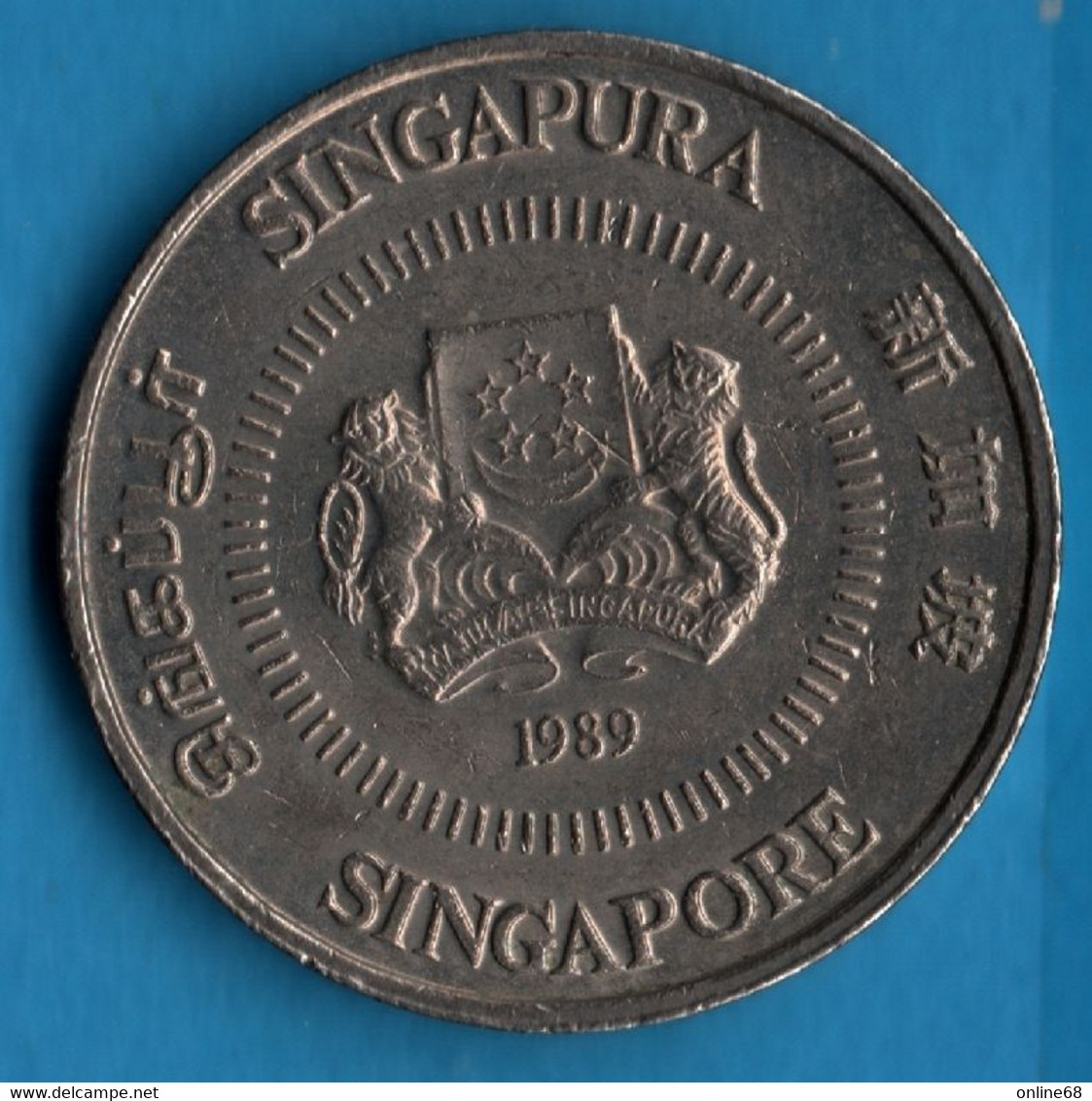 SINGAPORE 50 CENTS 1989 KM# 53 - Singapour