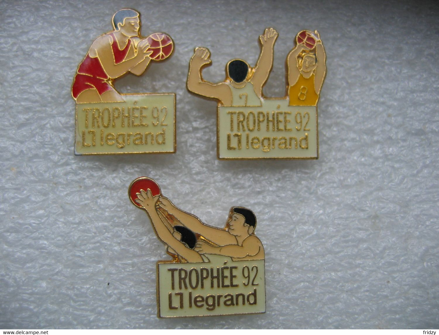 3 Pin's Du Trophée LEGRAND En 92. Basketball - Basketball