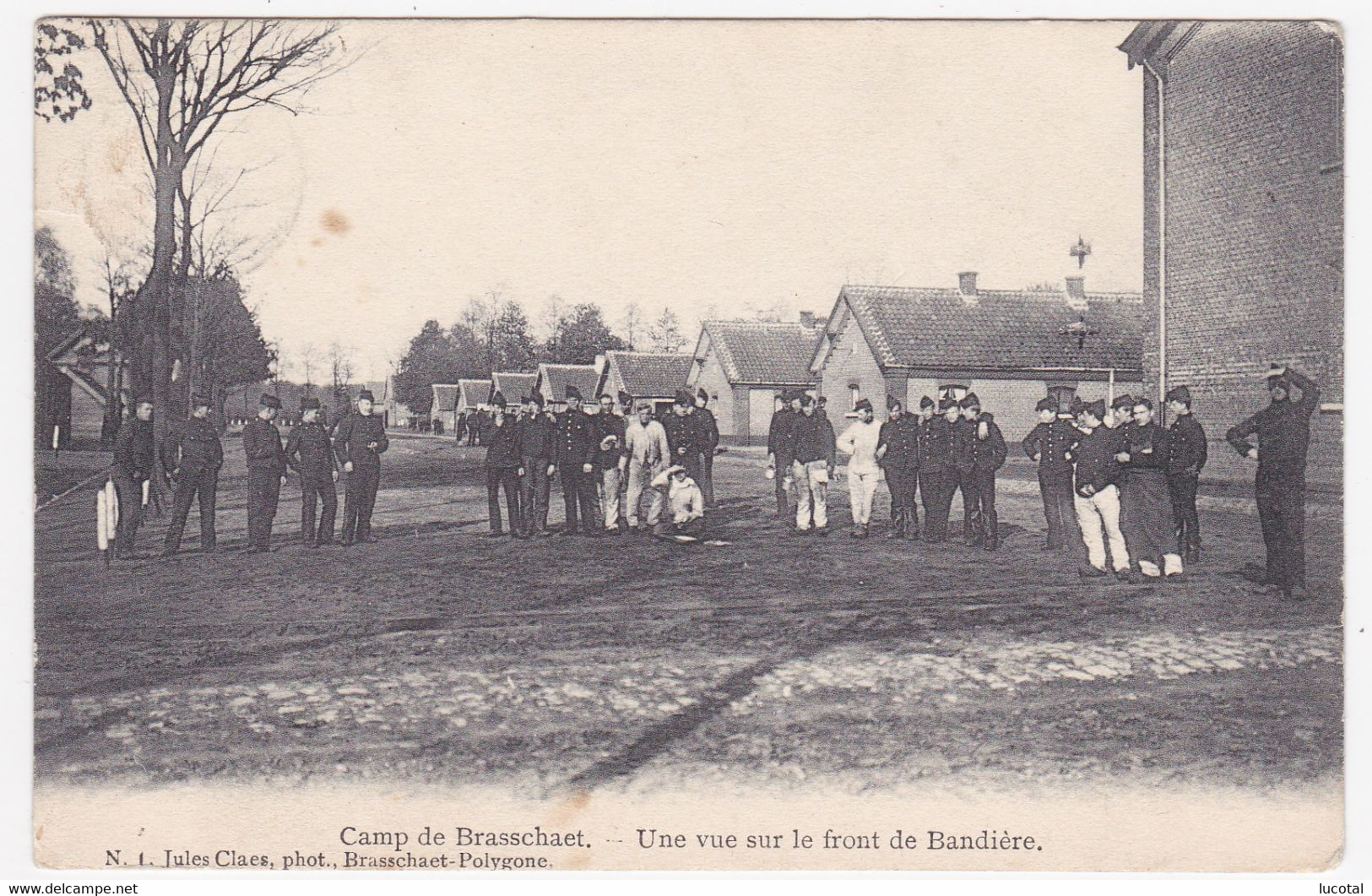 Militair - Brasschaat Kamp Polygoon - Une Vue Sur Le Front De Bandière - 1907 - Uitg. Jules Claes Nr. 1 - Brasschaat